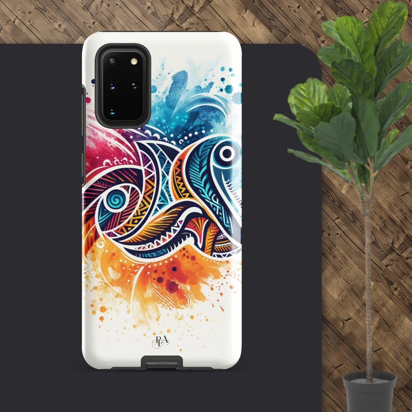 Multicolored Tribal- designed Tough case for Samsung®