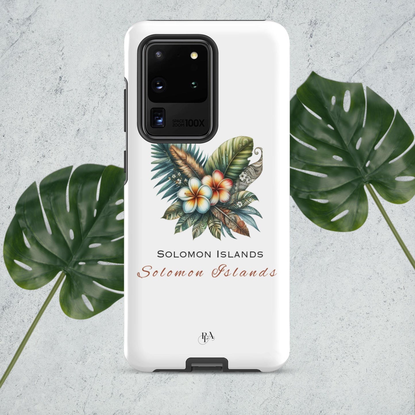 "Solomon Islands" Plumeria Bouquet Tough case for Samsung®