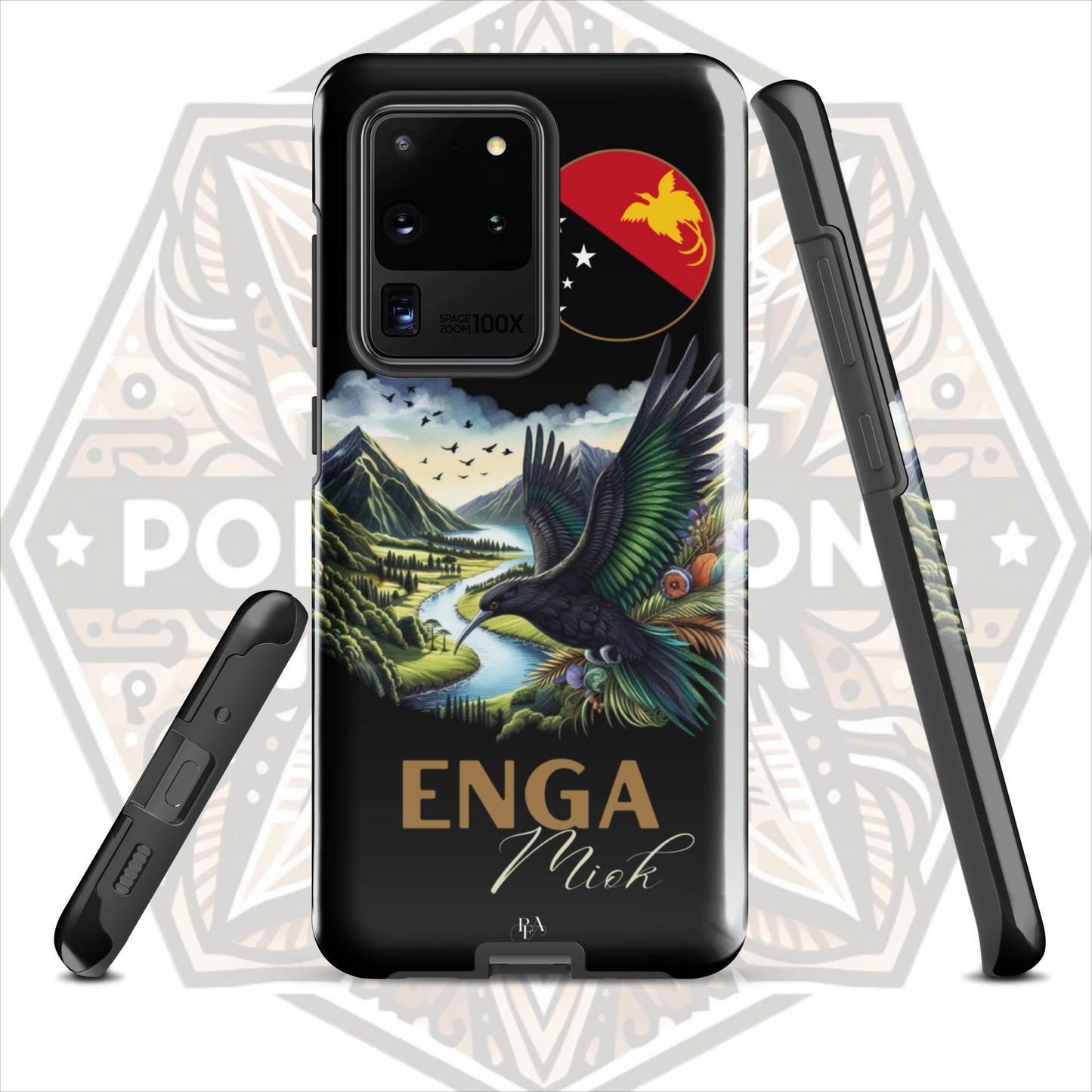 Enga Miok Black Tough case for Samsung®