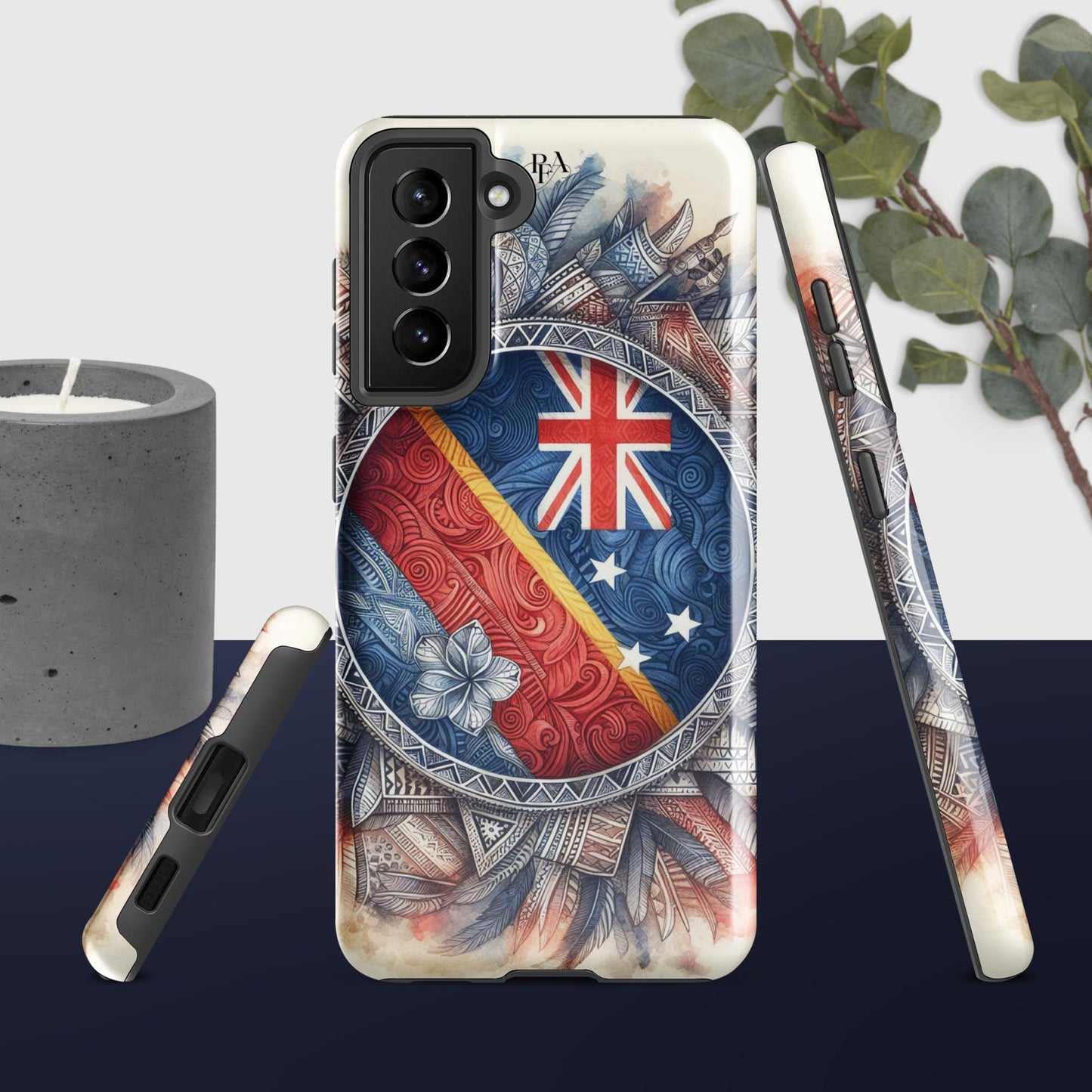 Tribal designed Flag 2 Tough case for Samsung®