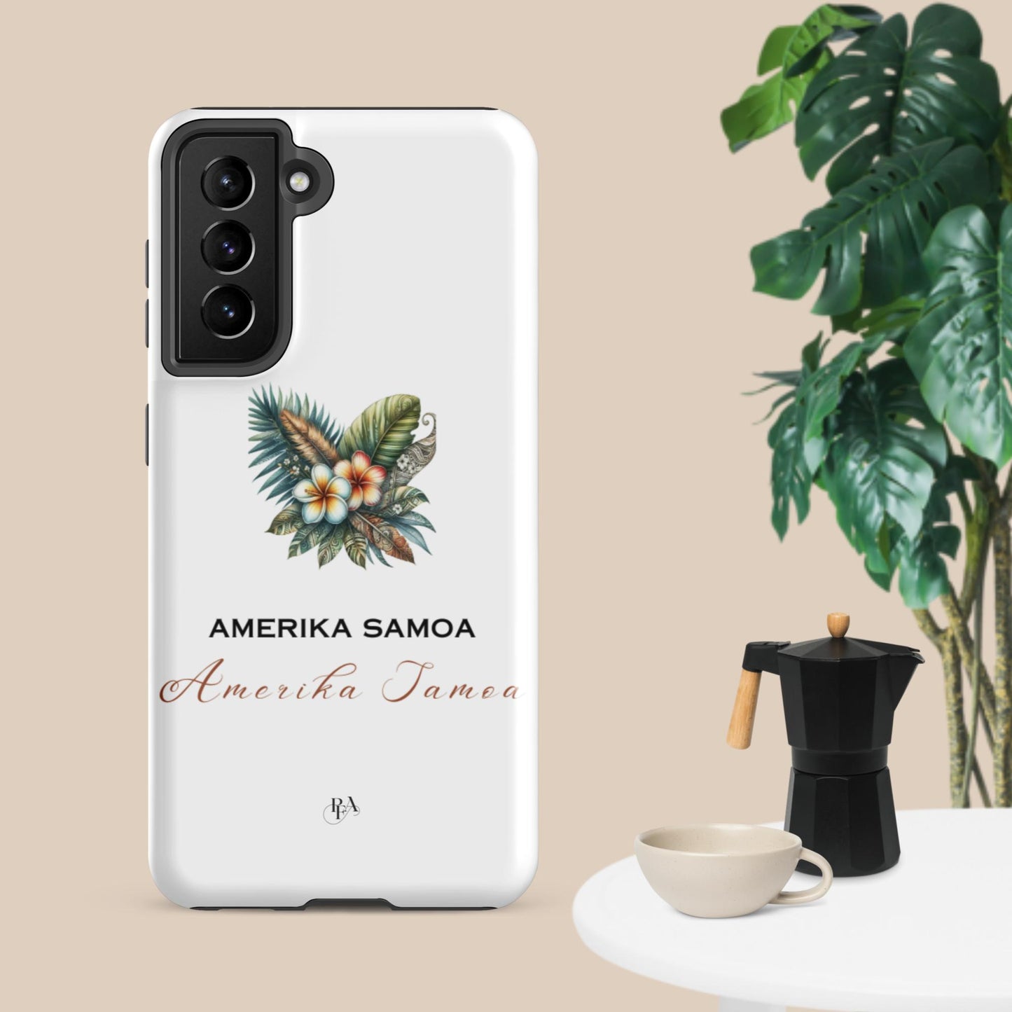 "Amerika Samoa" Plumeria Bouquet Tough case for Samsung®