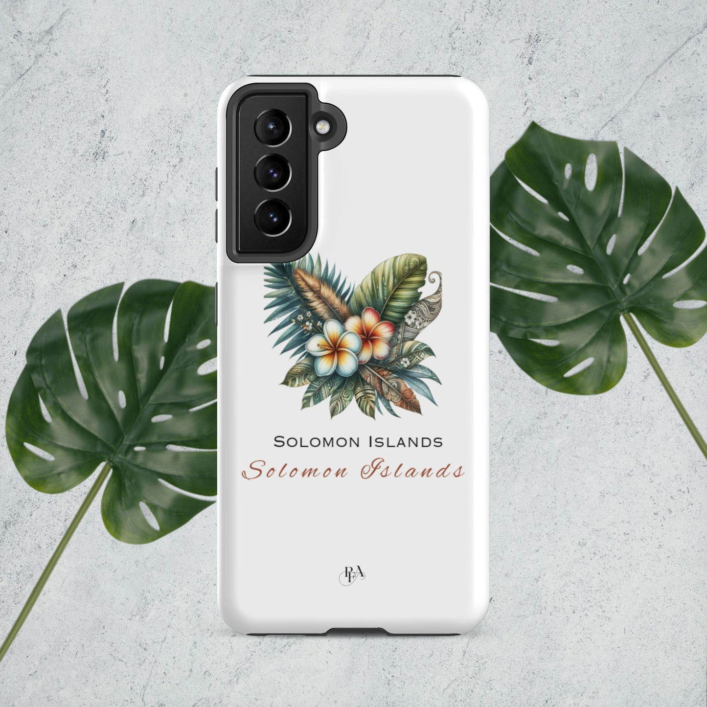 "Solomon Islands" Plumeria Bouquet Tough case for Samsung®