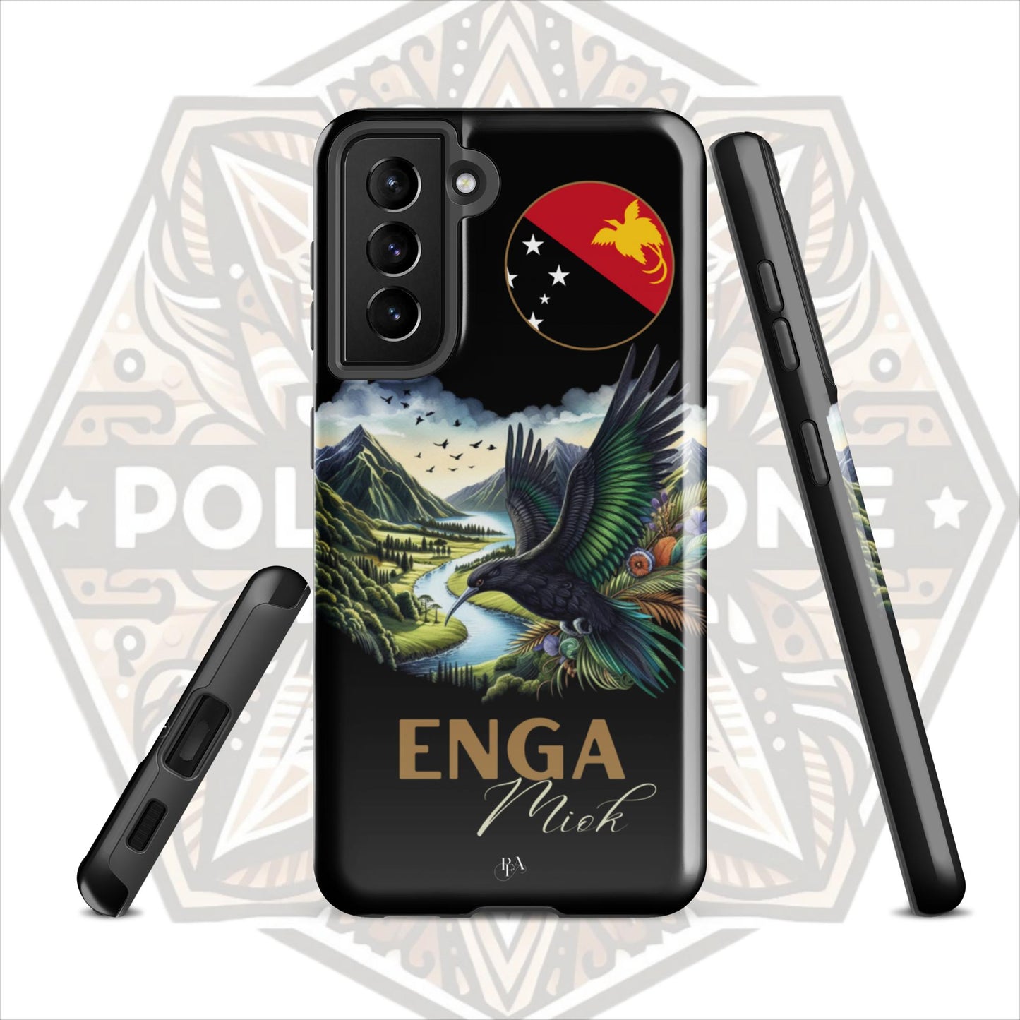 Enga Miok Black Tough case for Samsung®