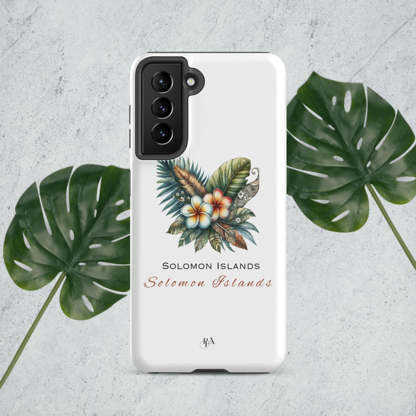 "Solomon Islands" Plumeria Bouquet Tough case for Samsung®