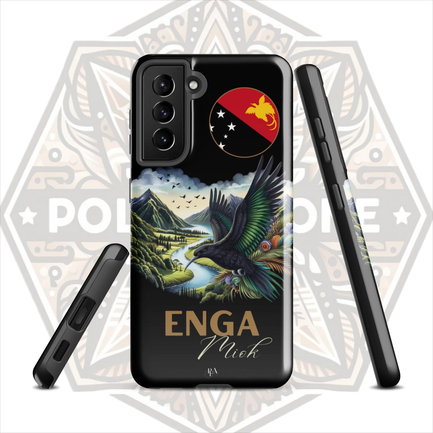 Enga Miok Black Tough case for Samsung®