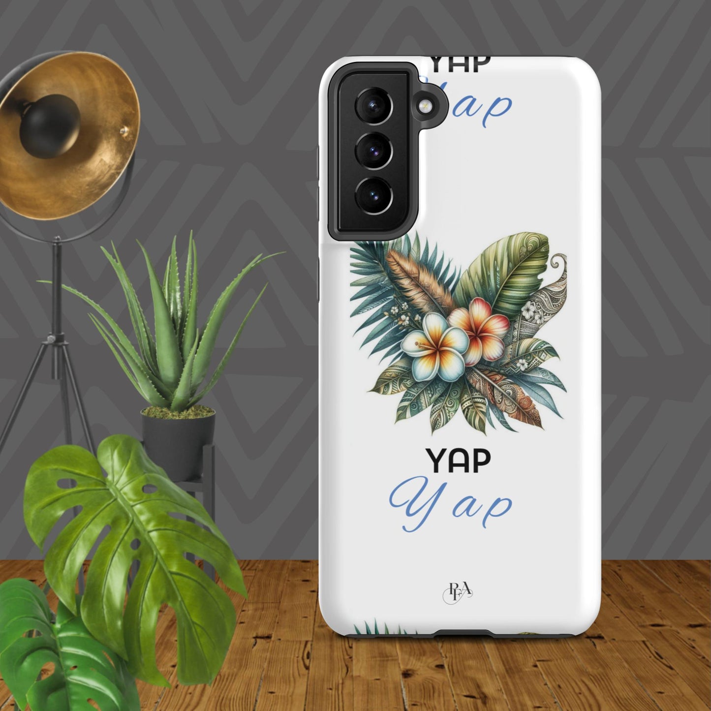 "Yap" Plumeria Bouquet Tough case for Samsung®