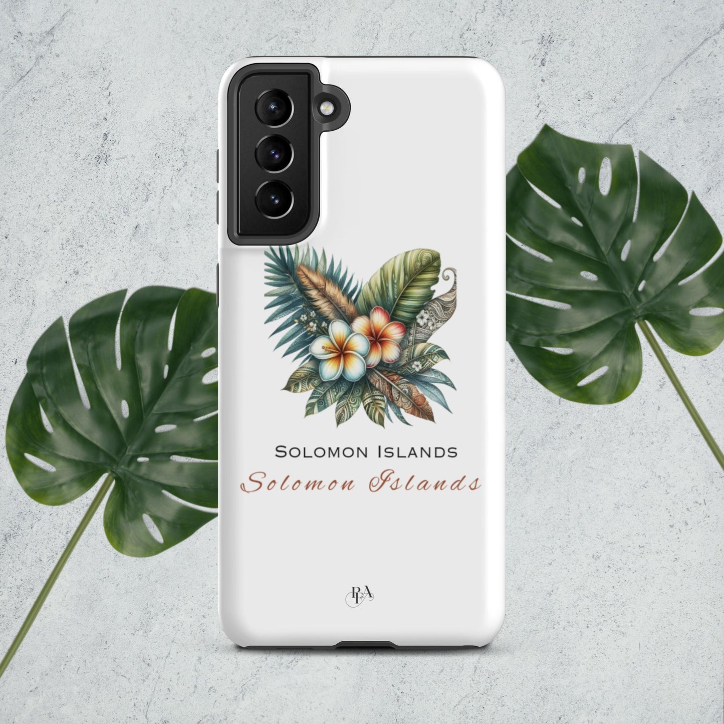 "Solomon Islands" Plumeria Bouquet Tough case for Samsung®