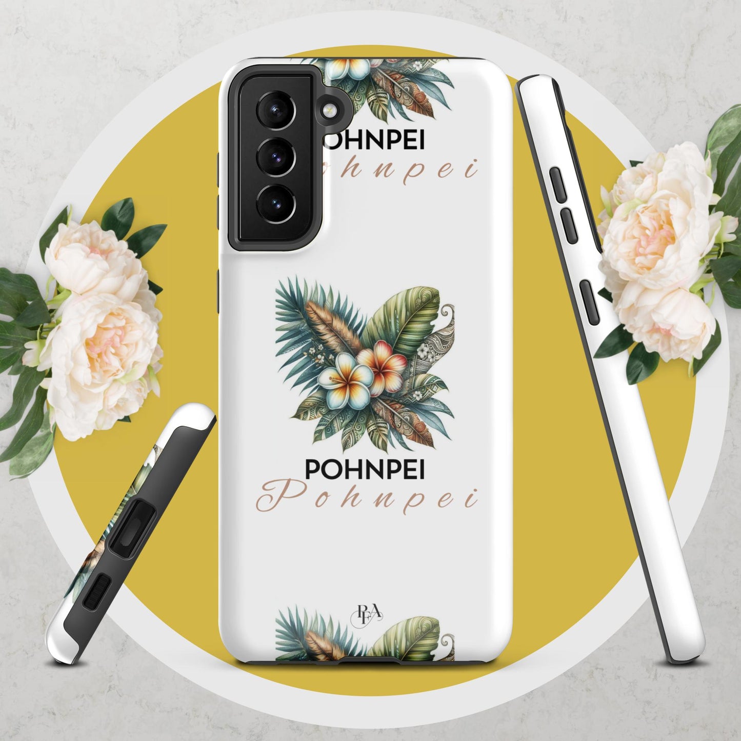 "Pohnpei" Plumeria Bouquet Tough case for Samsung®