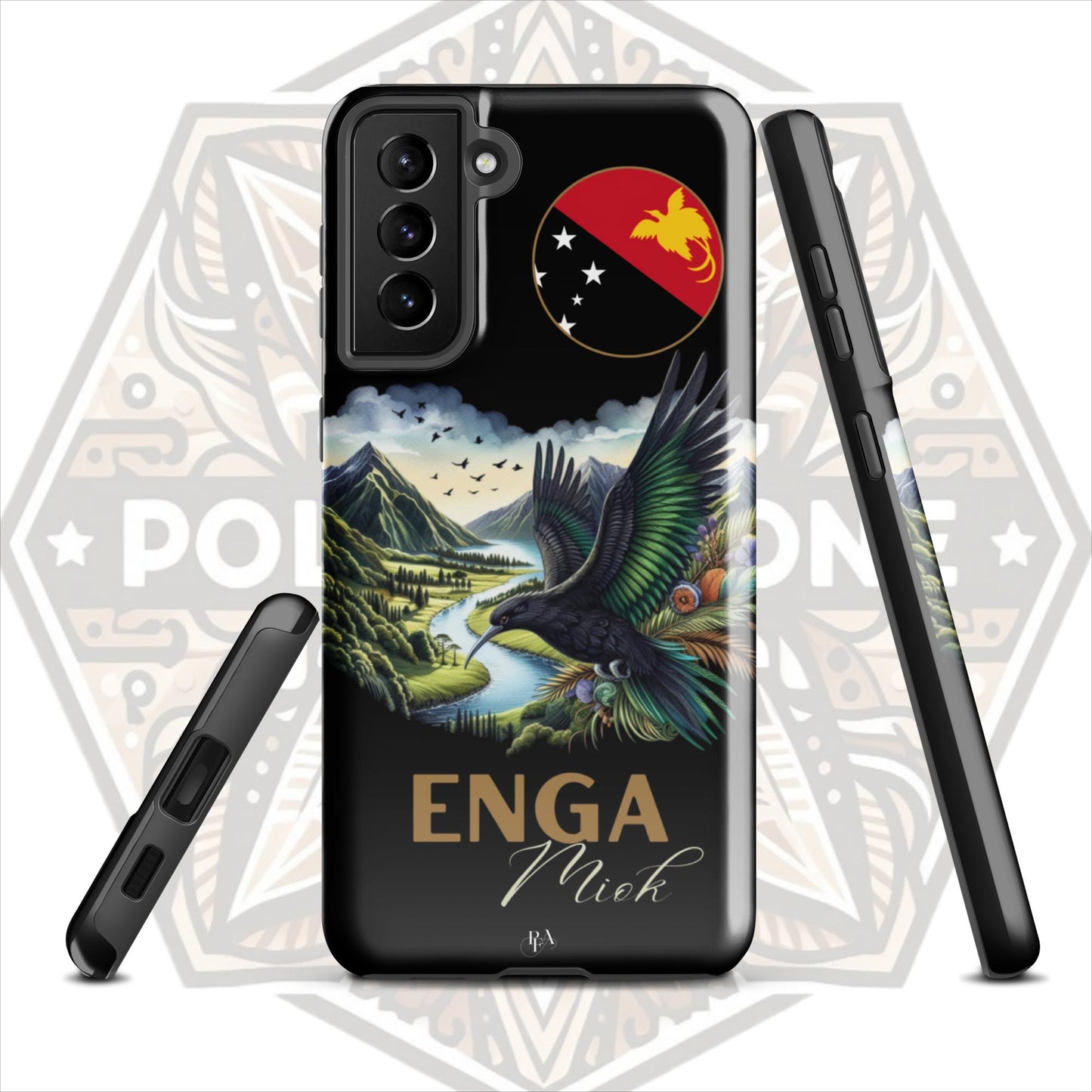 Enga Miok Black Tough case for Samsung®