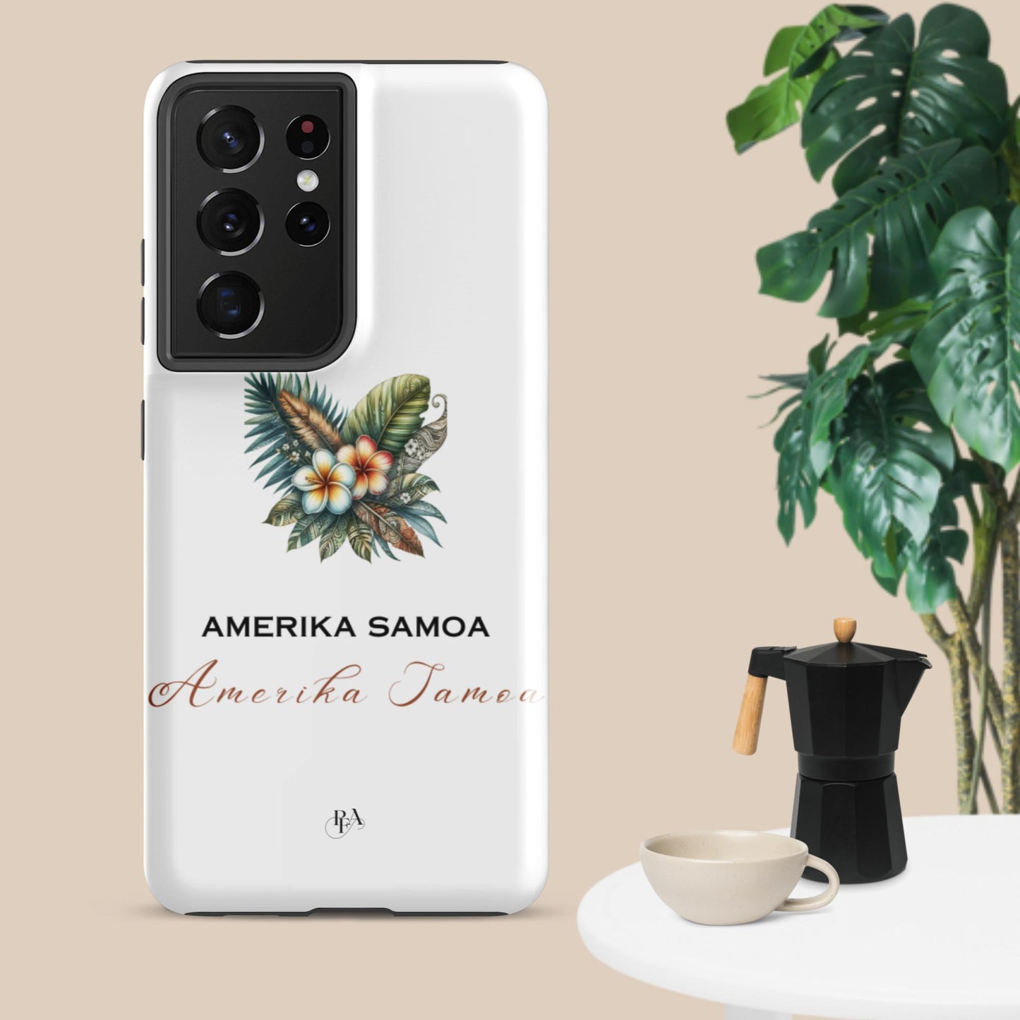 "Amerika Samoa" Plumeria Bouquet Tough case for Samsung®