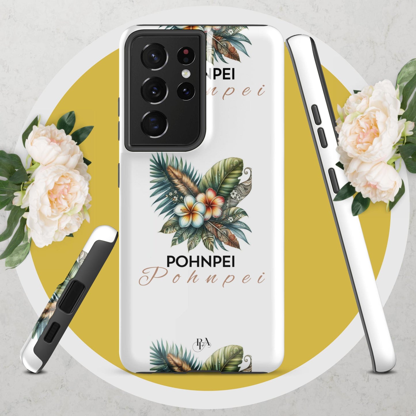 "Pohnpei" Plumeria Bouquet Tough case for Samsung®