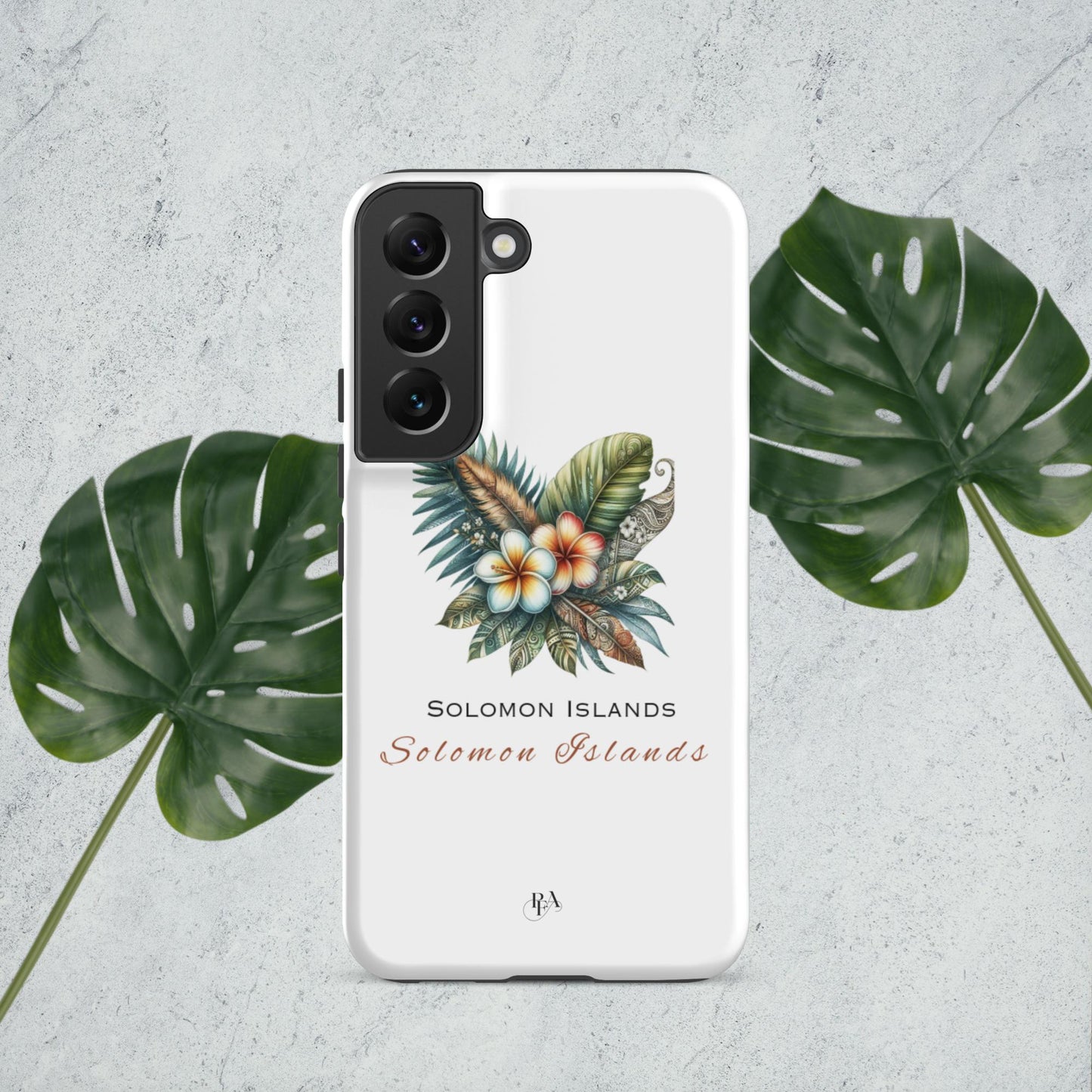 "Solomon Islands" Plumeria Bouquet Tough case for Samsung®