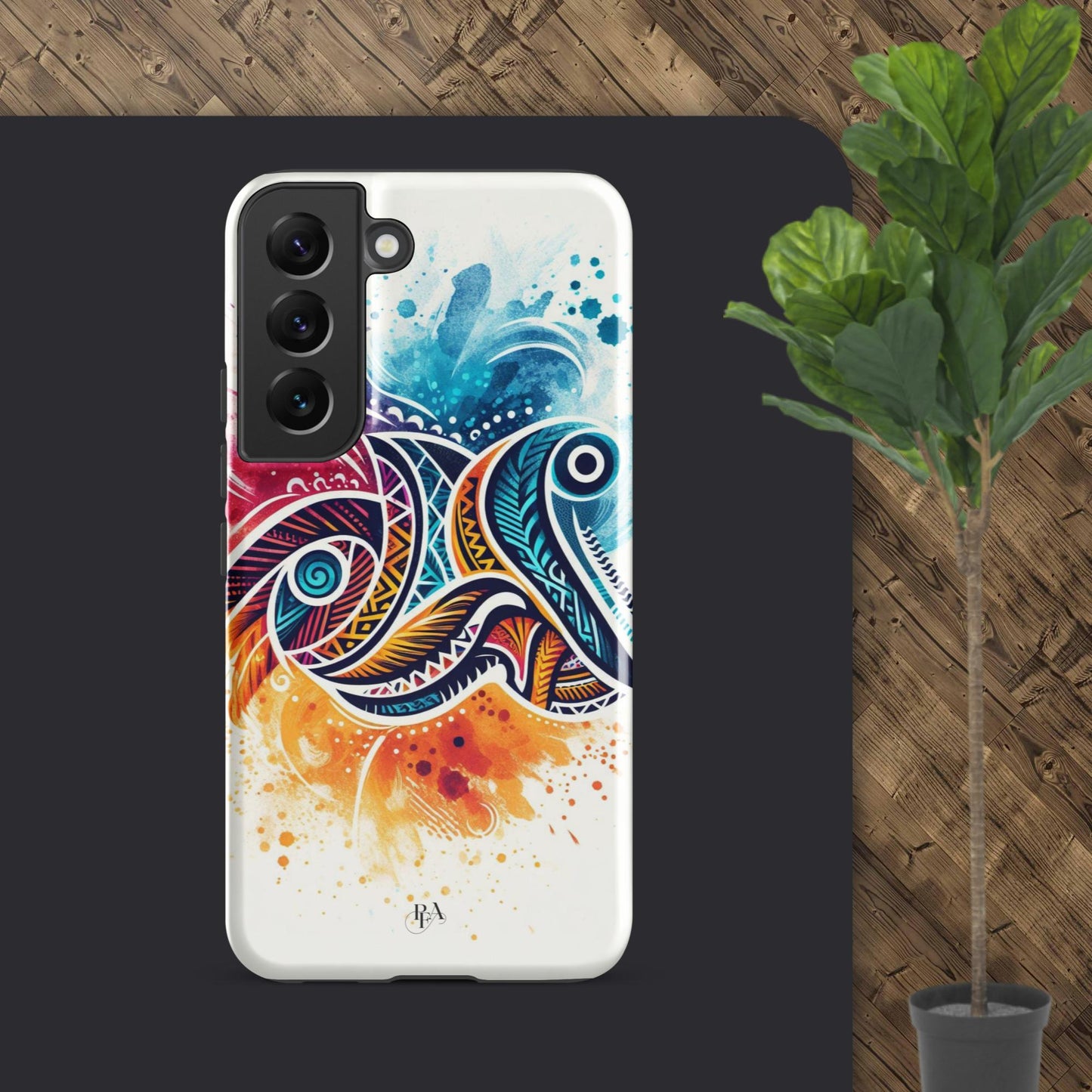 Multicolored Tribal- designed Tough case for Samsung®