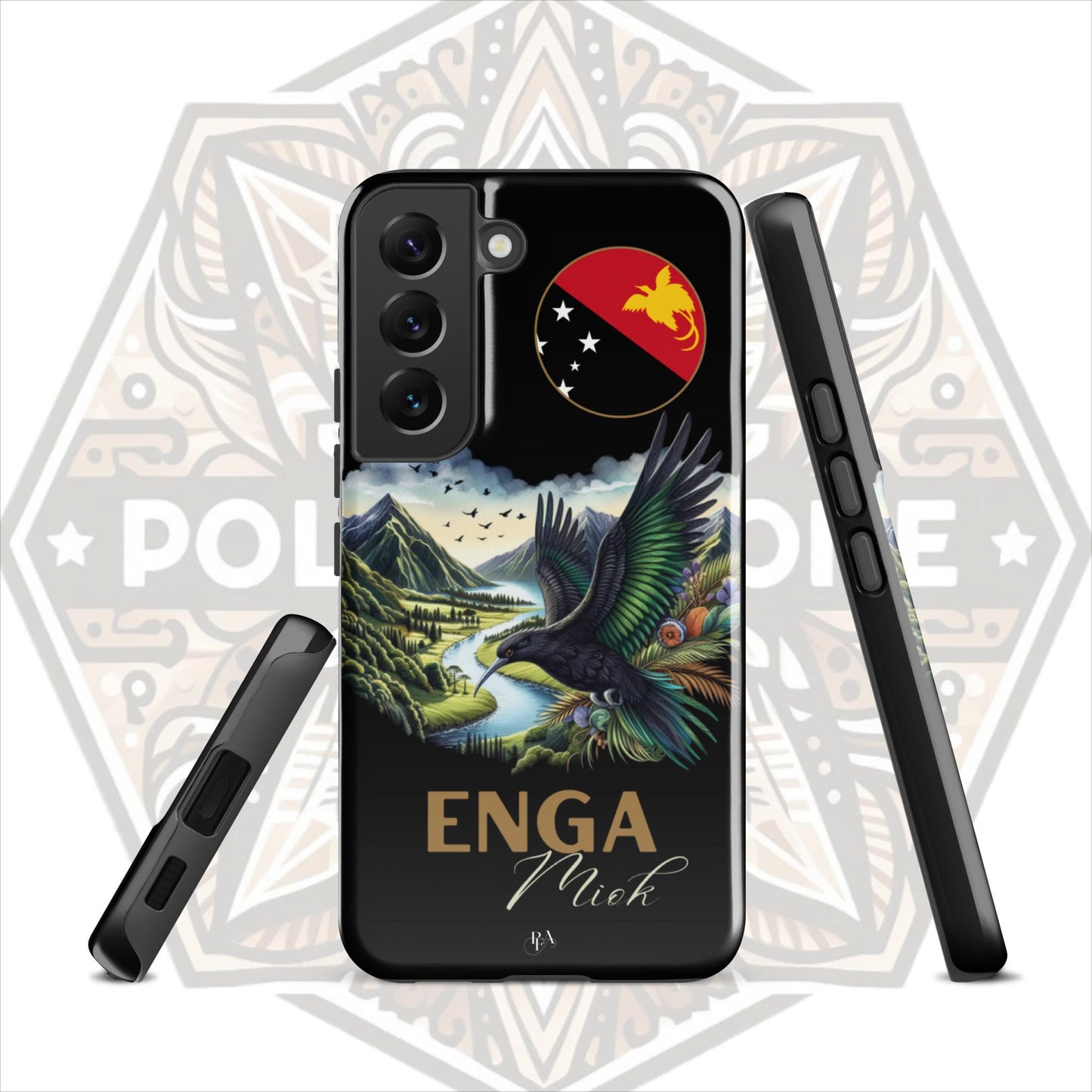 Enga Miok Black Tough case for Samsung®