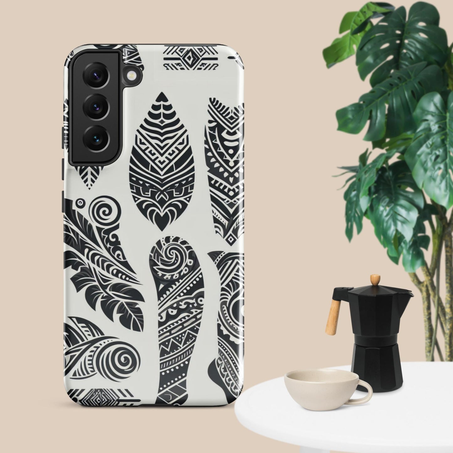 Black and White Tribal- Designed Tough case for Samsung®