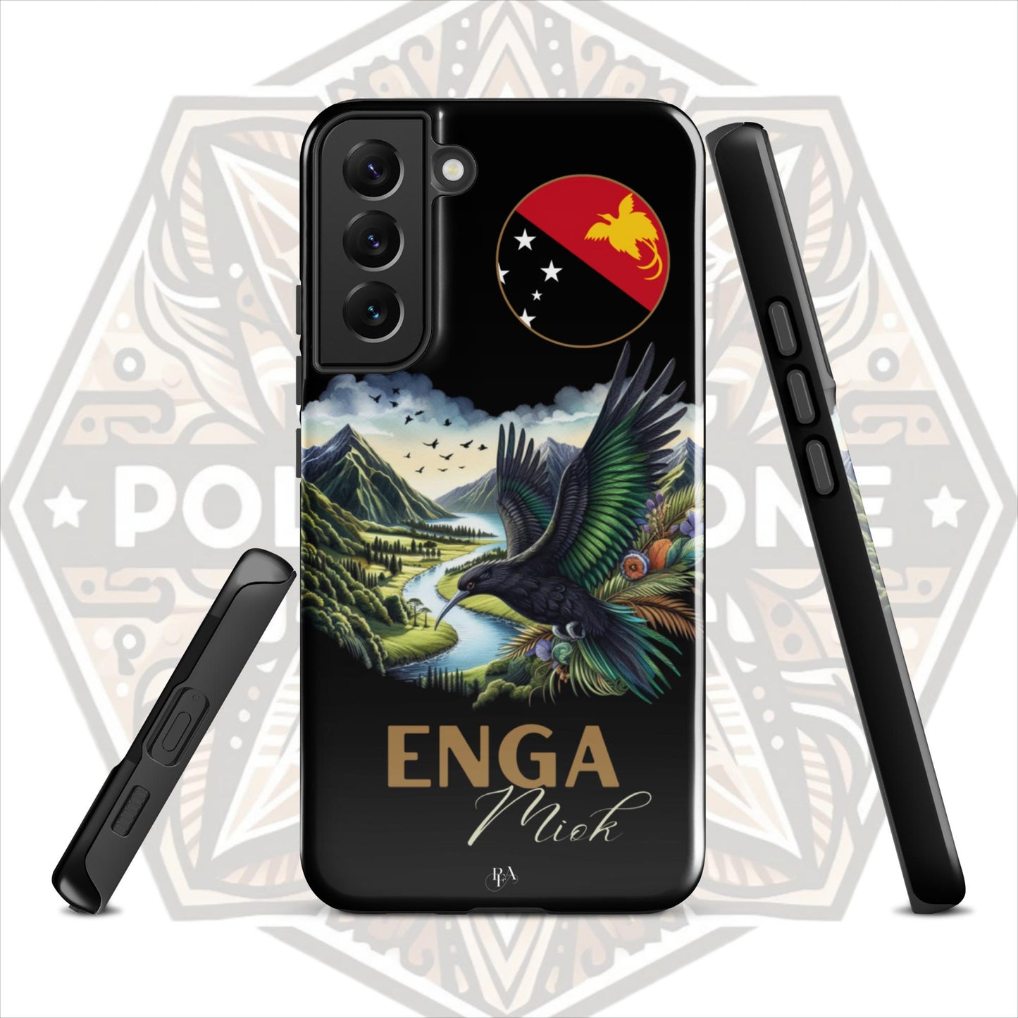 Enga Miok Black Tough case for Samsung®