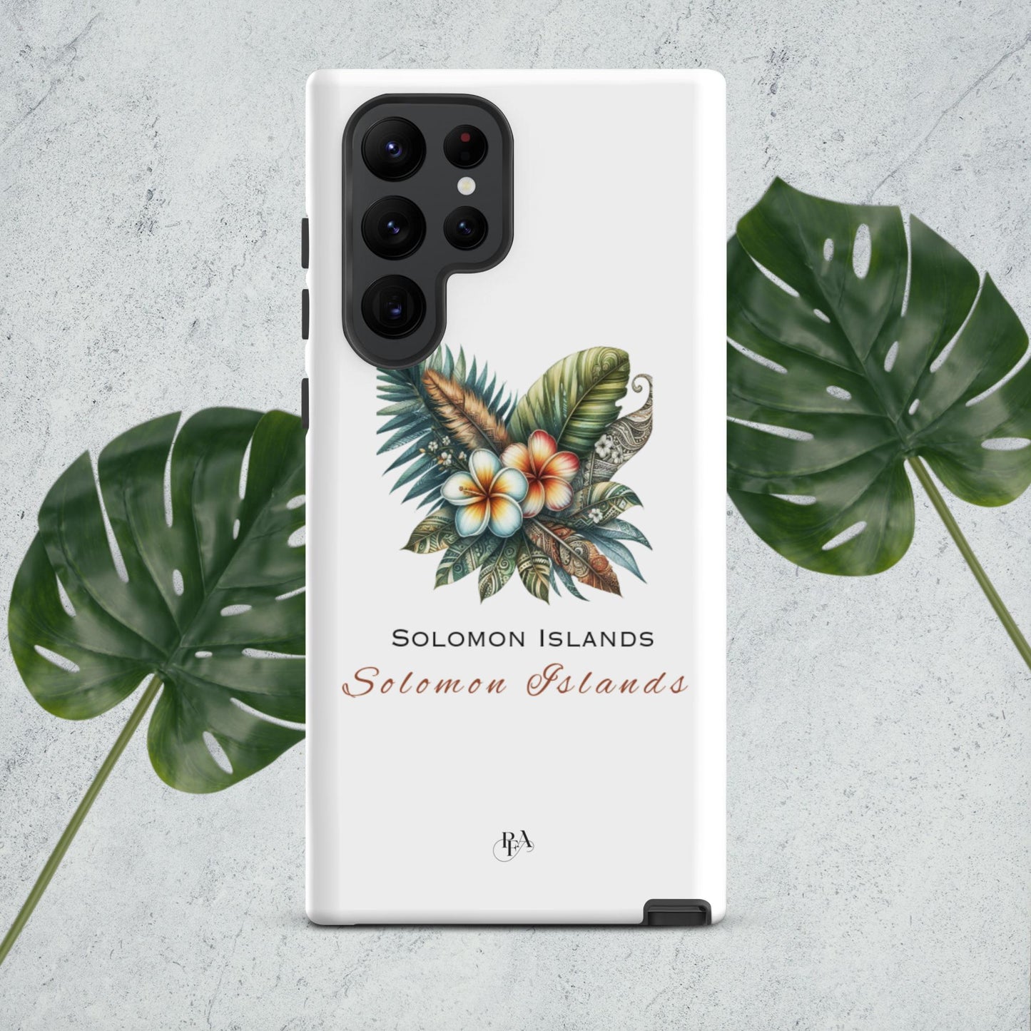 "Solomon Islands" Plumeria Bouquet Tough case for Samsung®