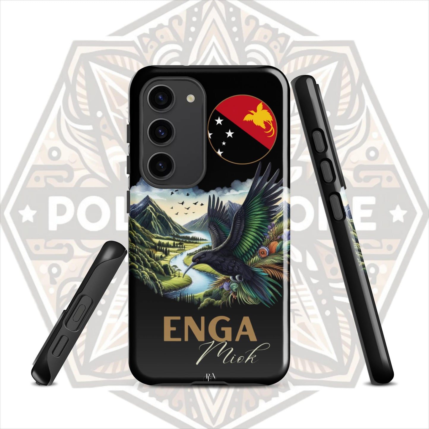 Enga Miok Black Tough case for Samsung®