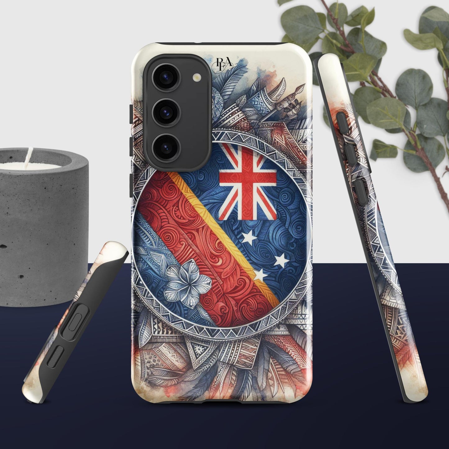 Tribal designed Flag 2 Tough case for Samsung®