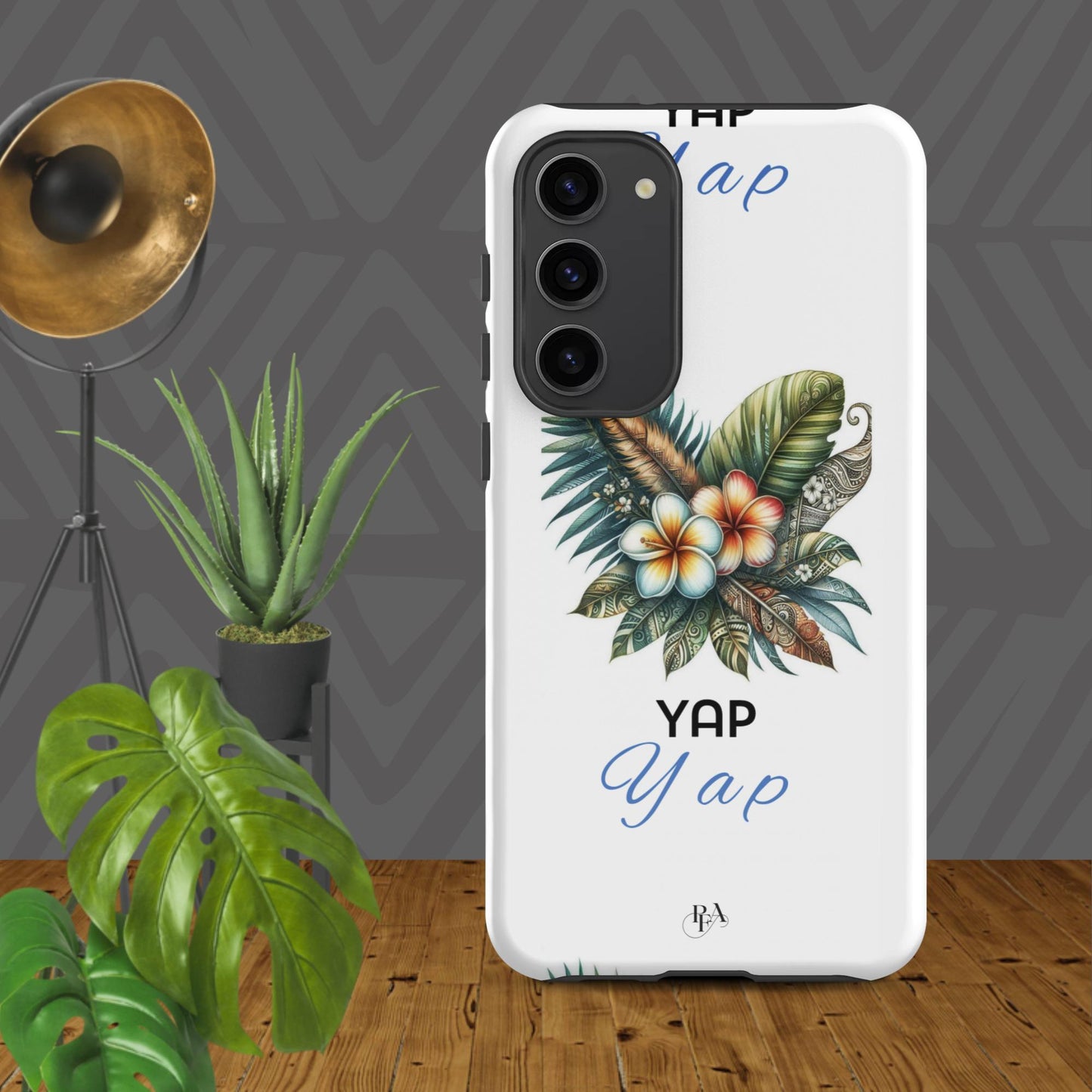 "Yap" Plumeria Bouquet Tough case for Samsung®