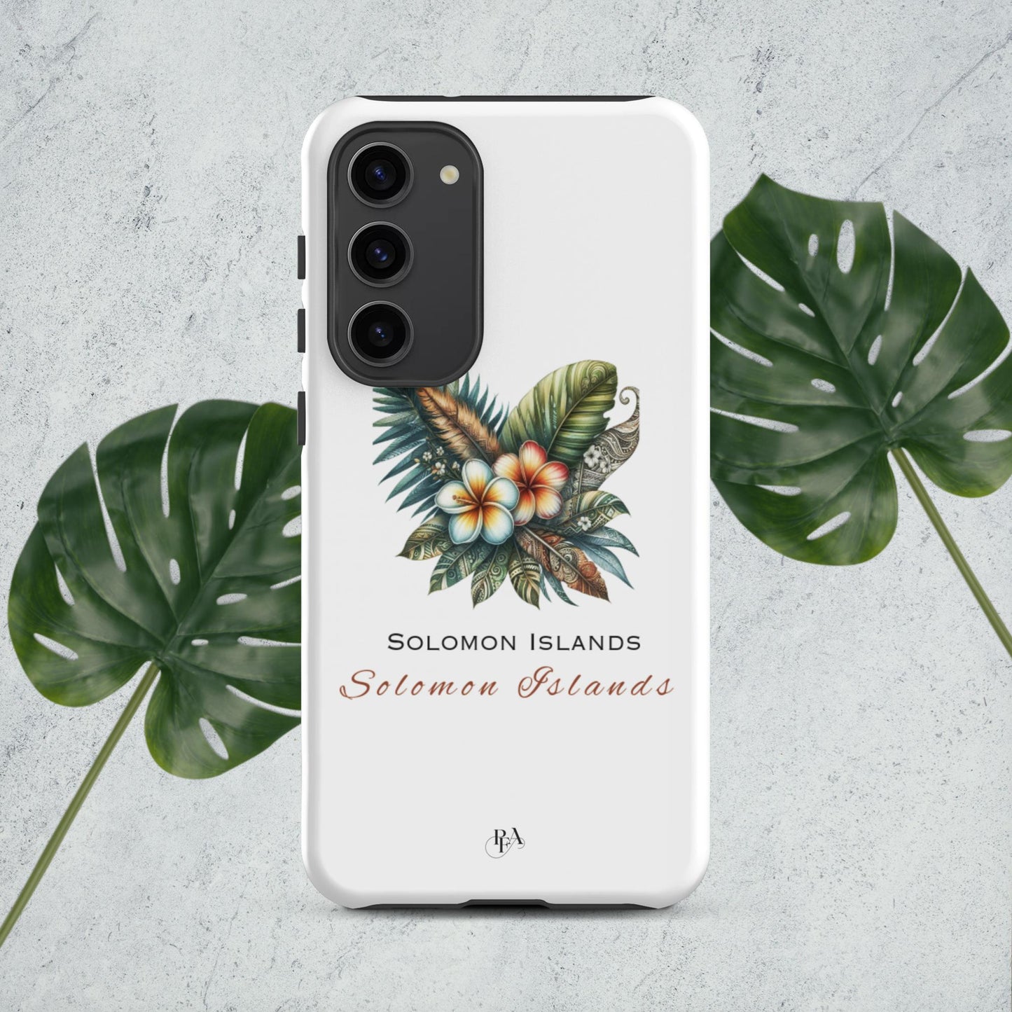 "Solomon Islands" Plumeria Bouquet Tough case for Samsung®