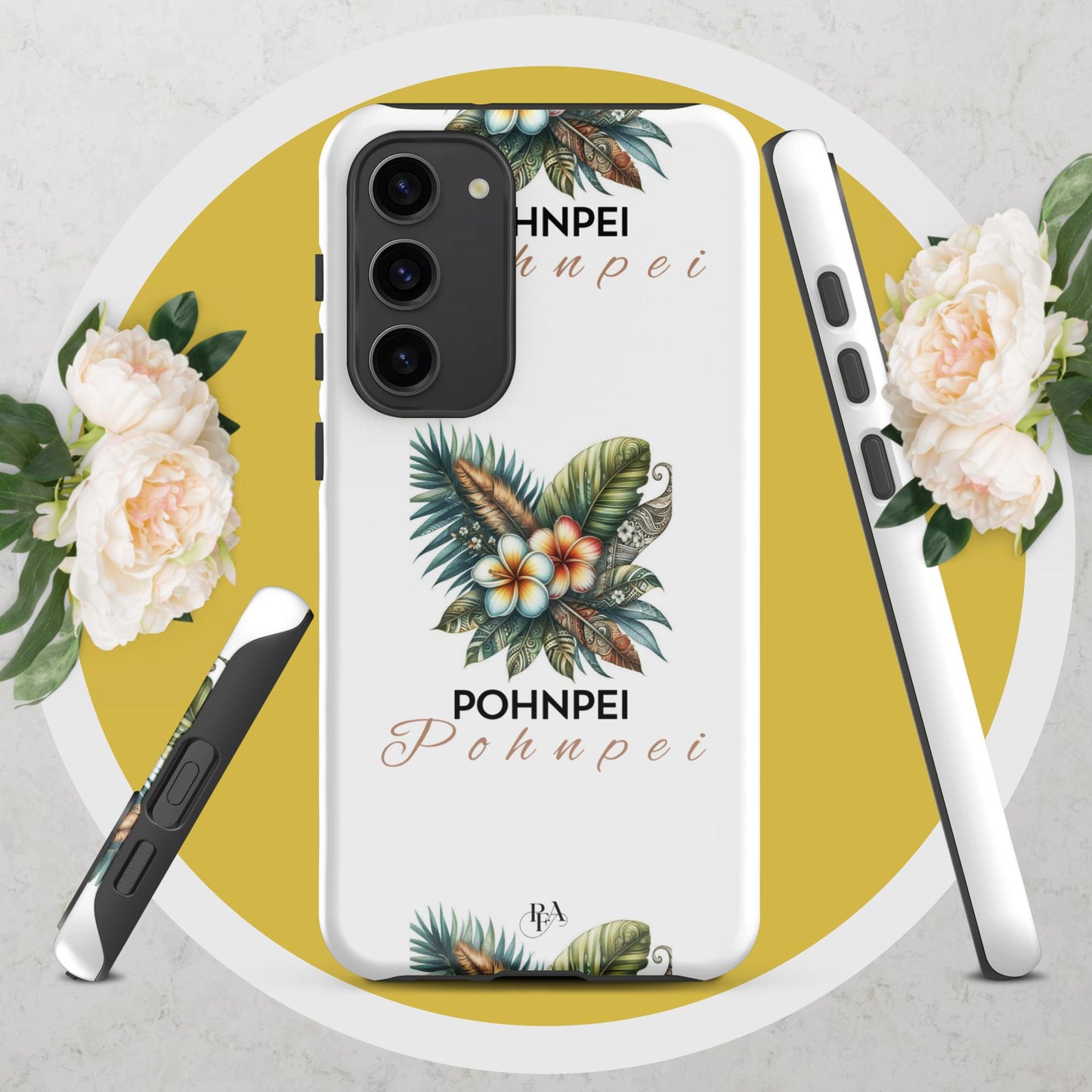 "Pohnpei" Plumeria Bouquet Tough case for Samsung®