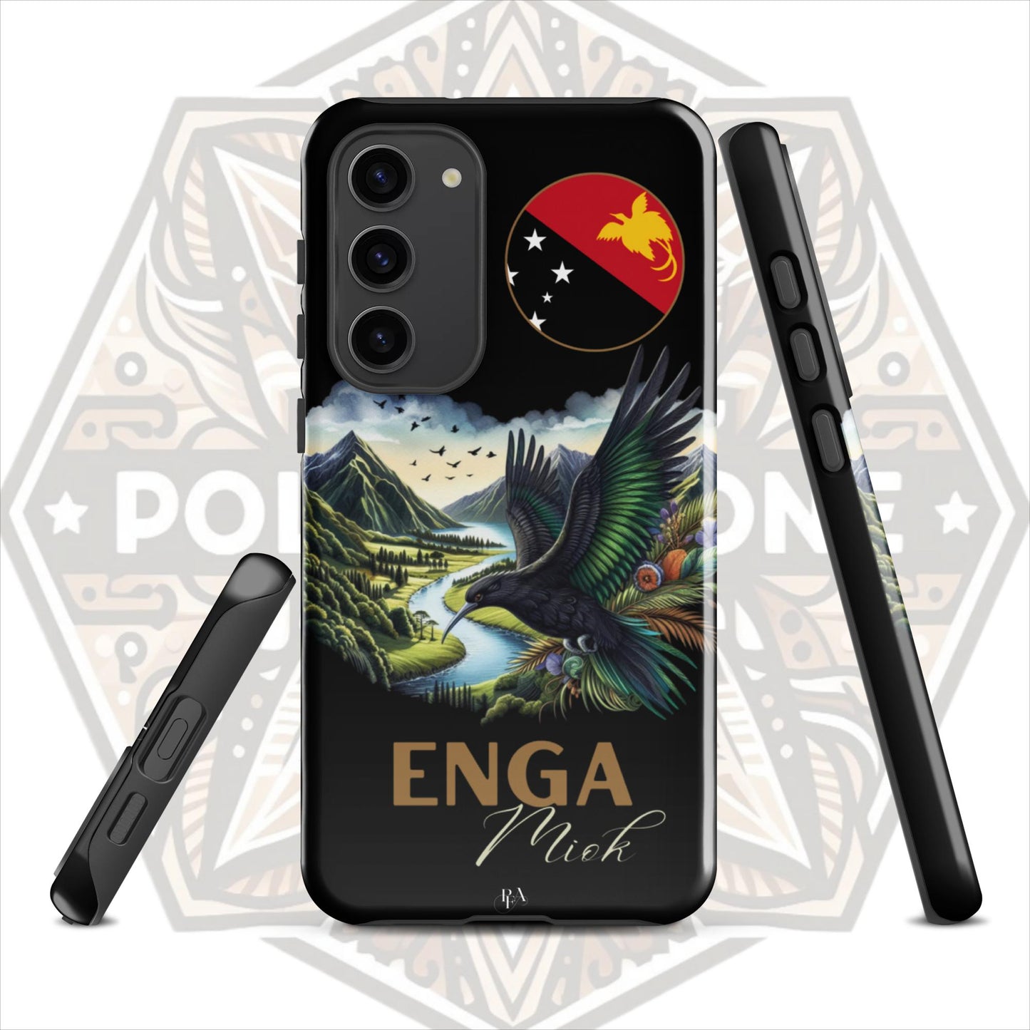 Enga Miok Black Tough case for Samsung®