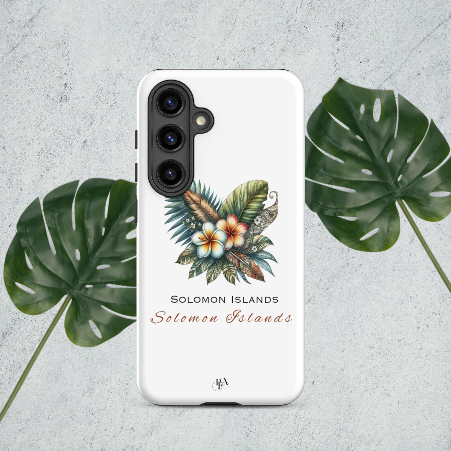 "Solomon Islands" Plumeria Bouquet Tough case for Samsung®