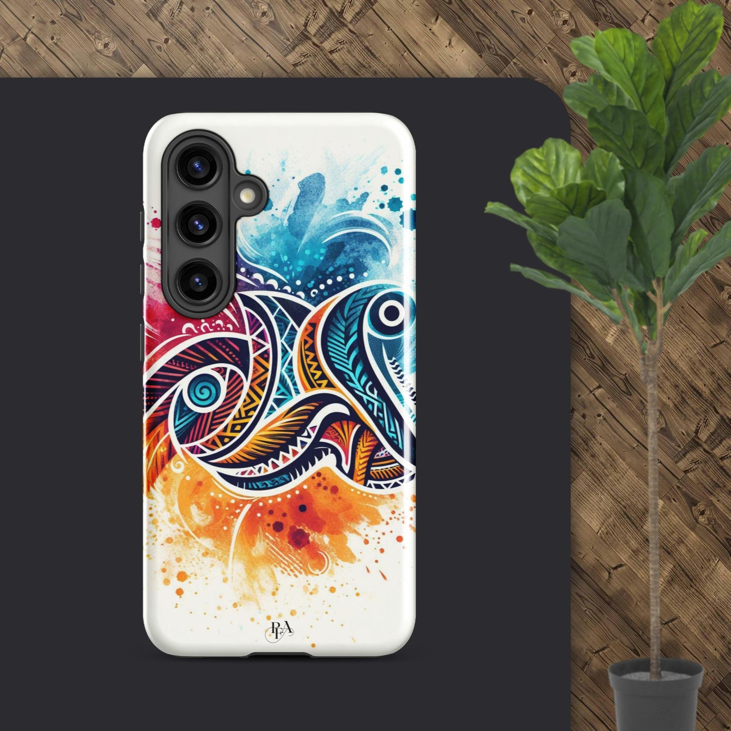 Multicolored Tribal- designed Tough case for Samsung®