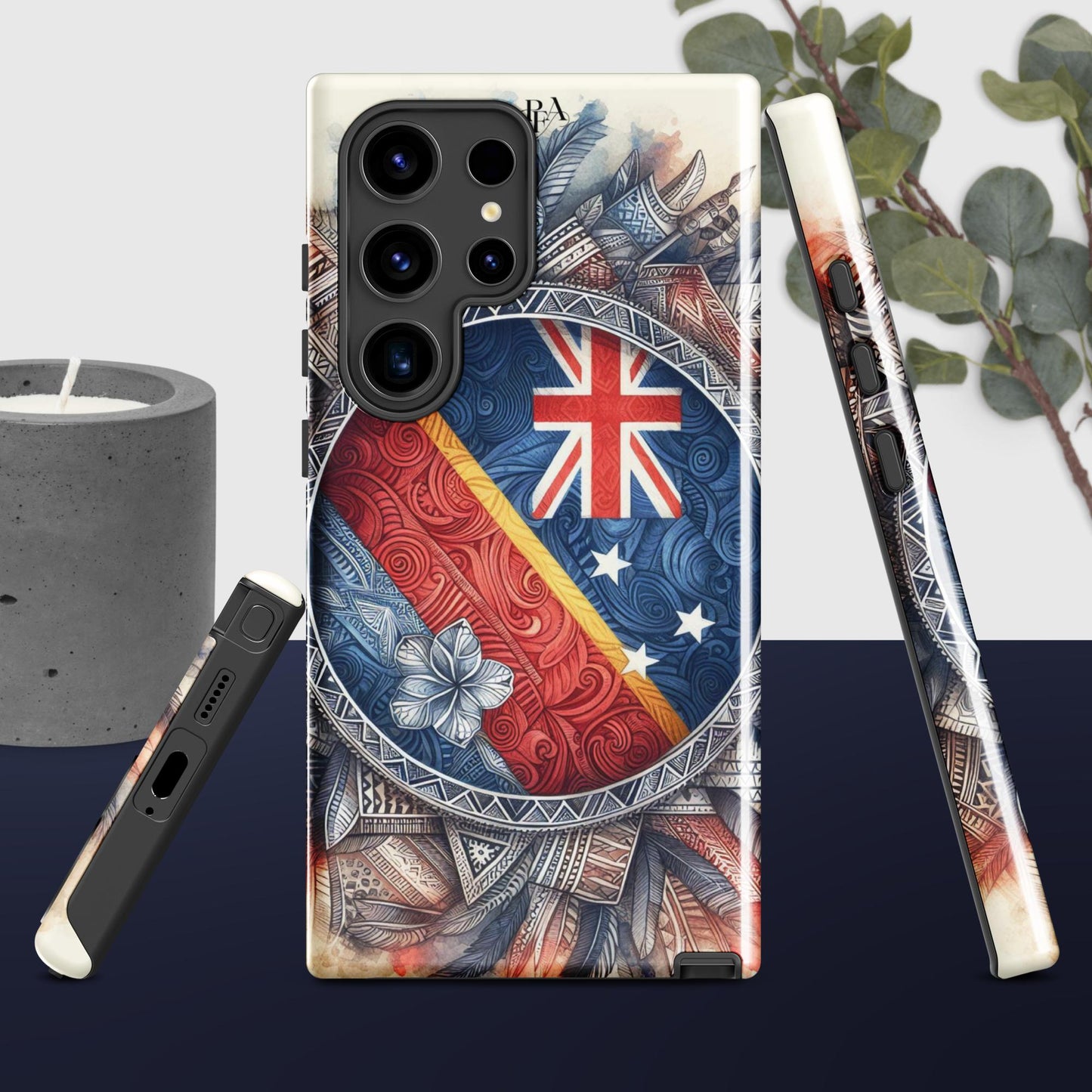 Tribal designed Flag 2 Tough case for Samsung®