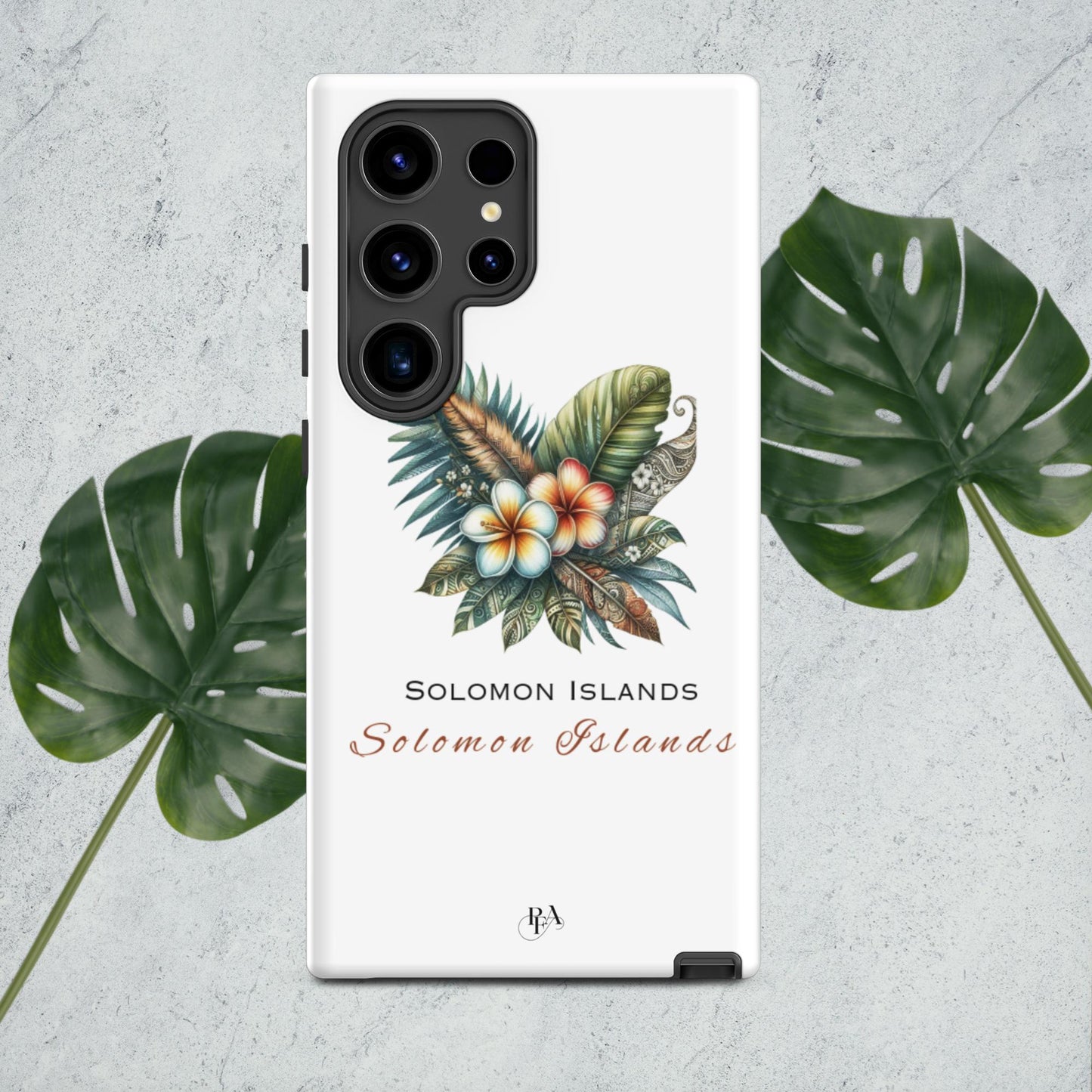 "Solomon Islands" Plumeria Bouquet Tough case for Samsung®