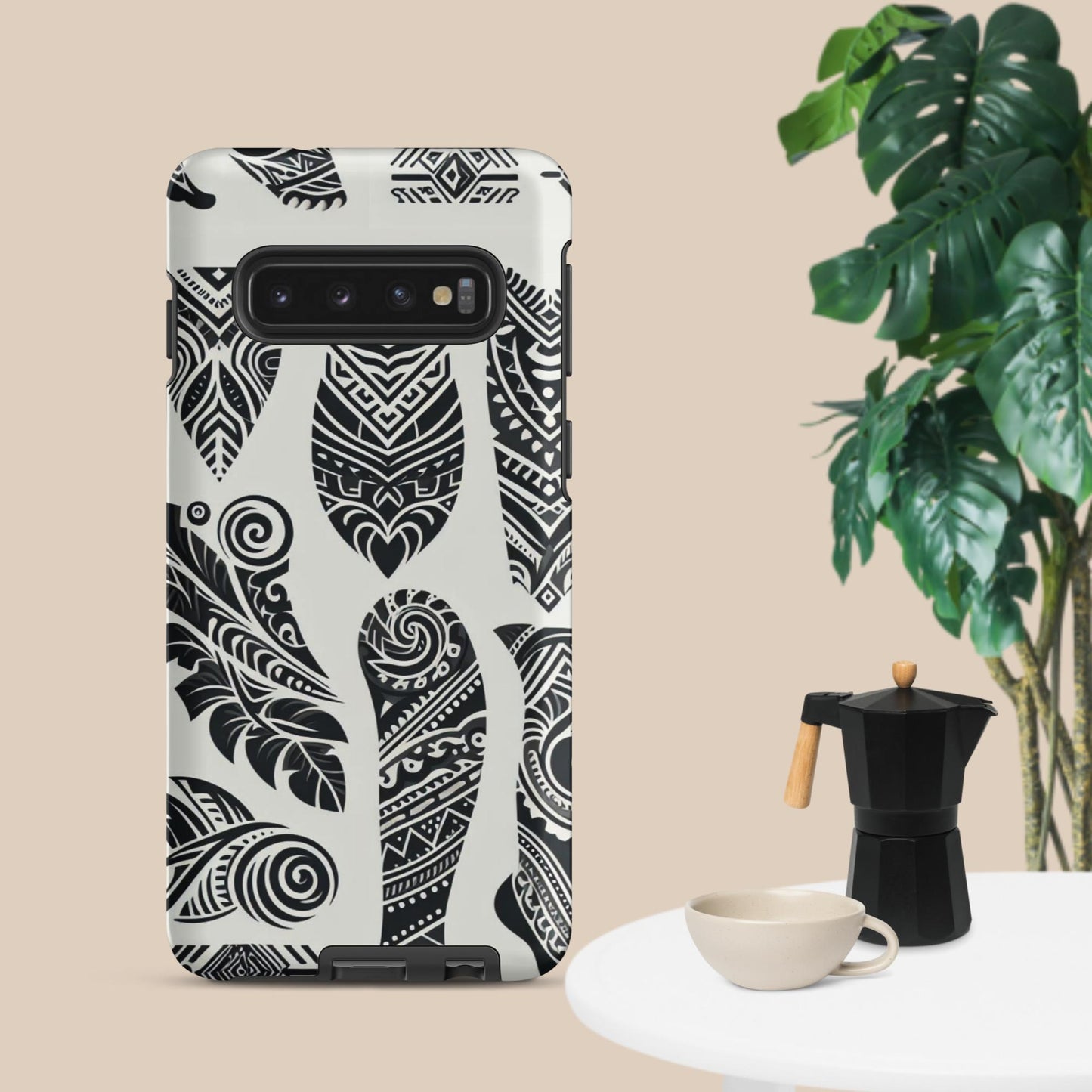 Black and White Tribal- Designed Tough case for Samsung®