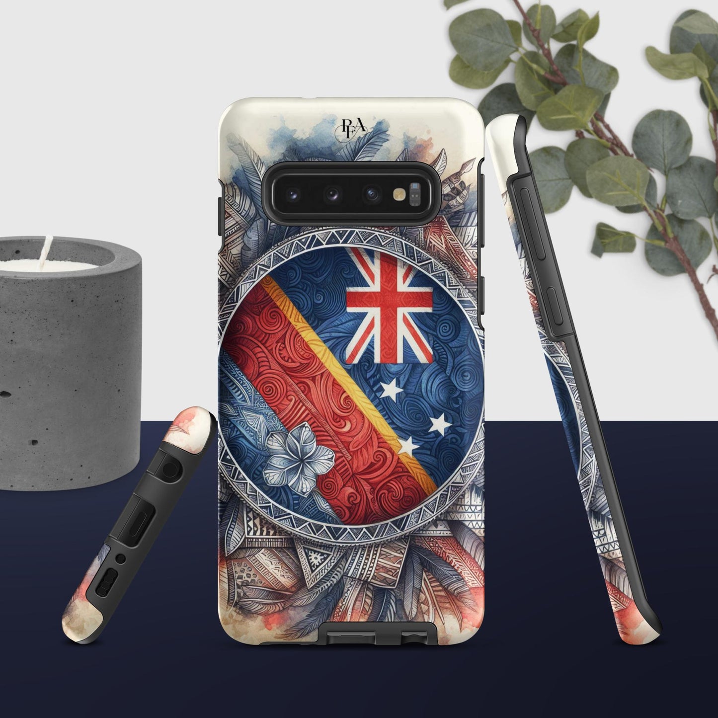 Tribal designed Flag 2 Tough case for Samsung®