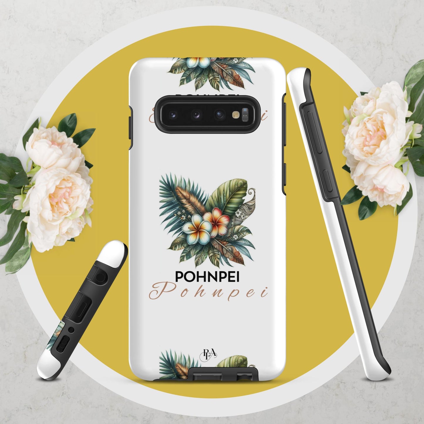 "Pohnpei" Plumeria Bouquet Tough case for Samsung®