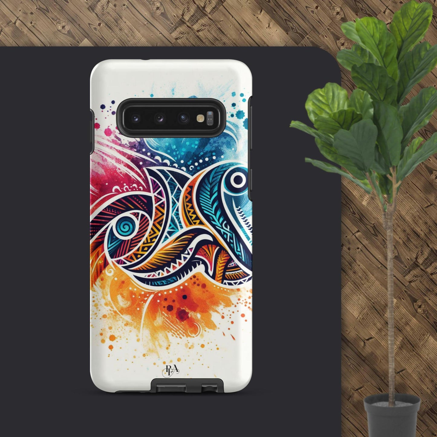 Multicolored Tribal- designed Tough case for Samsung®