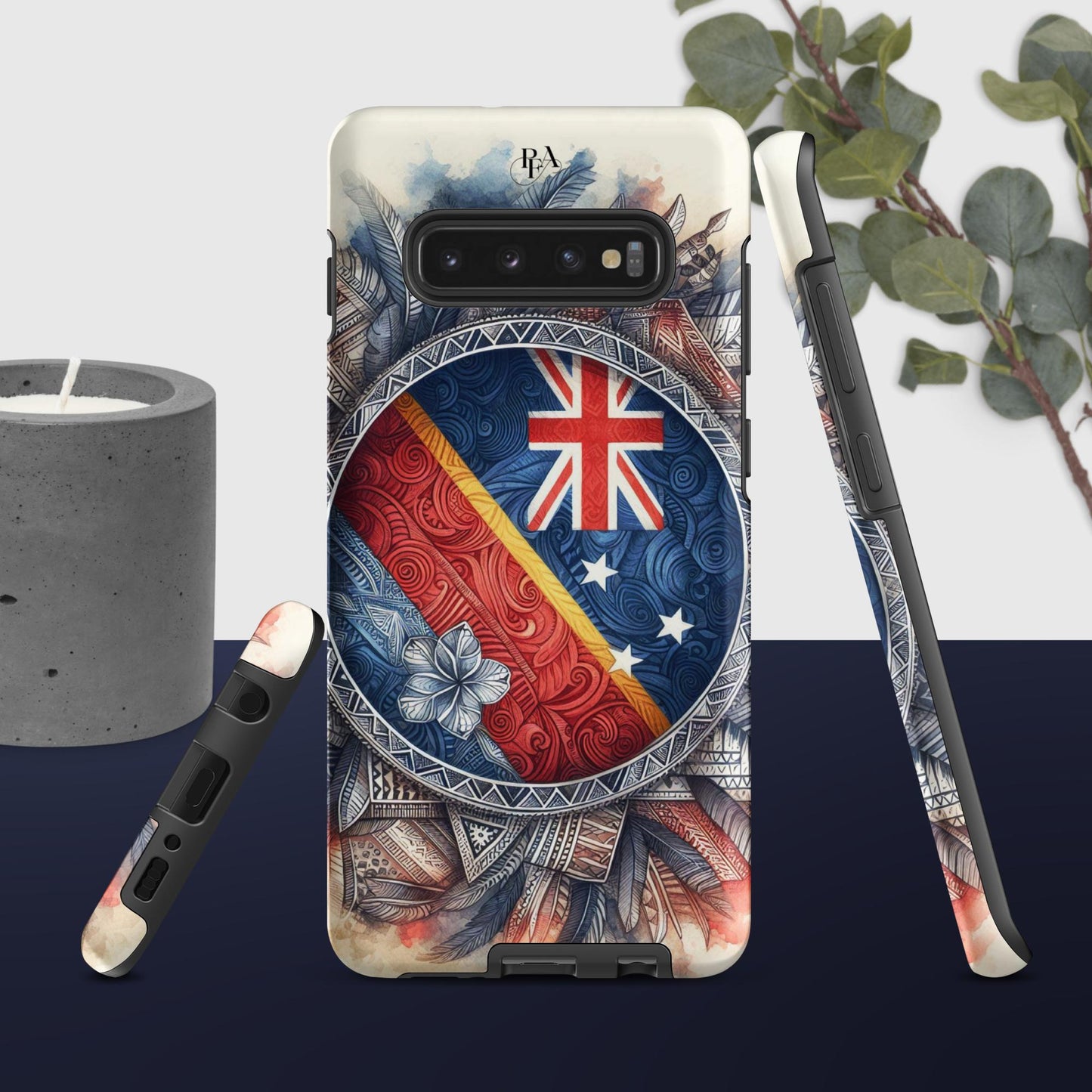 Tribal designed Flag 2 Tough case for Samsung®