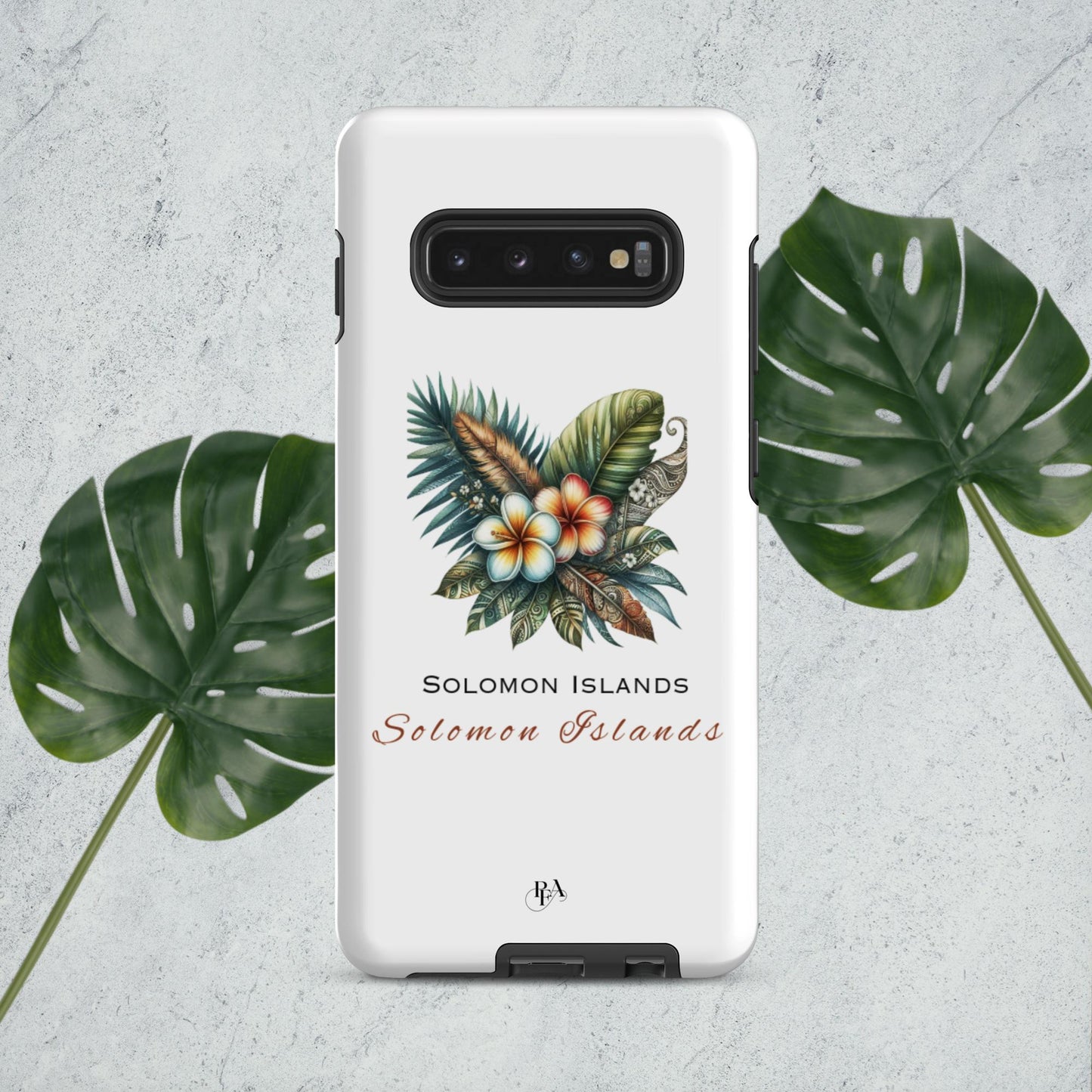 "Solomon Islands" Plumeria Bouquet Tough case for Samsung®