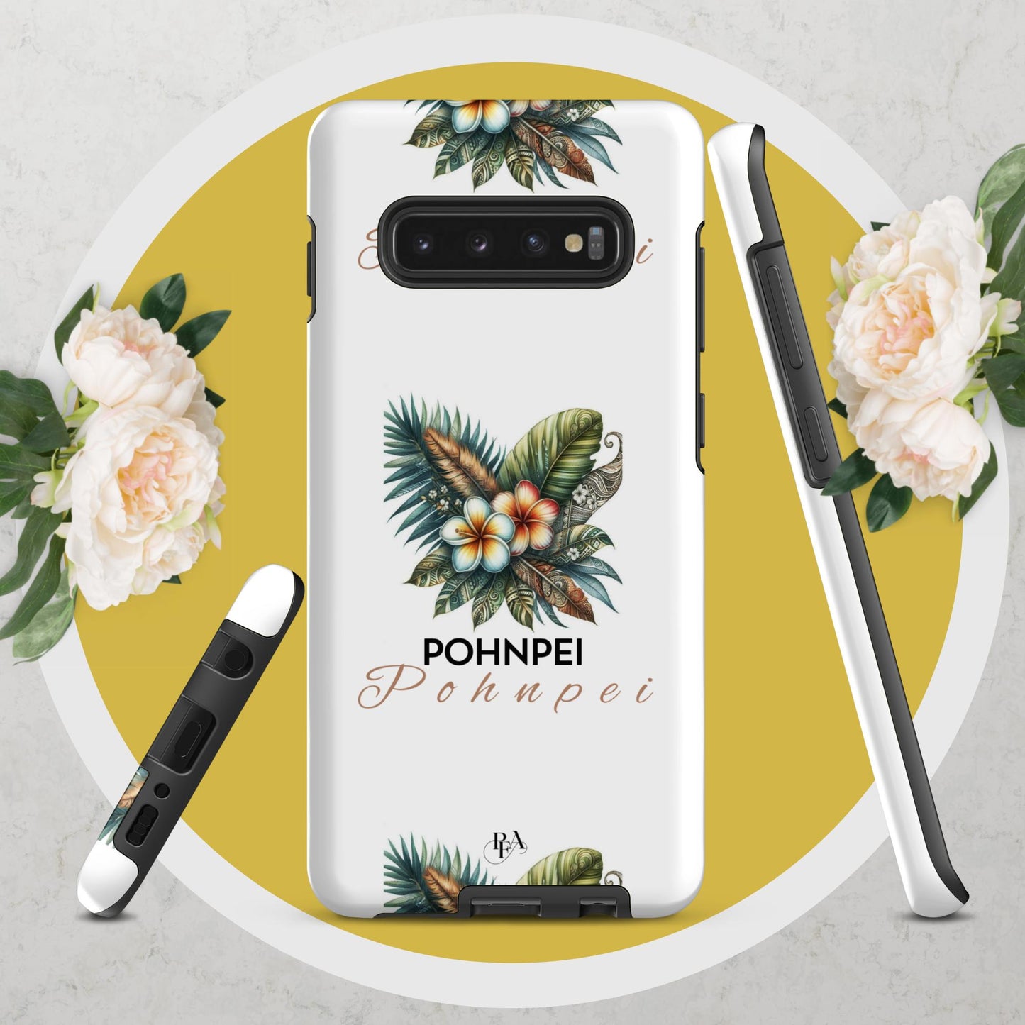 "Pohnpei" Plumeria Bouquet Tough case for Samsung®