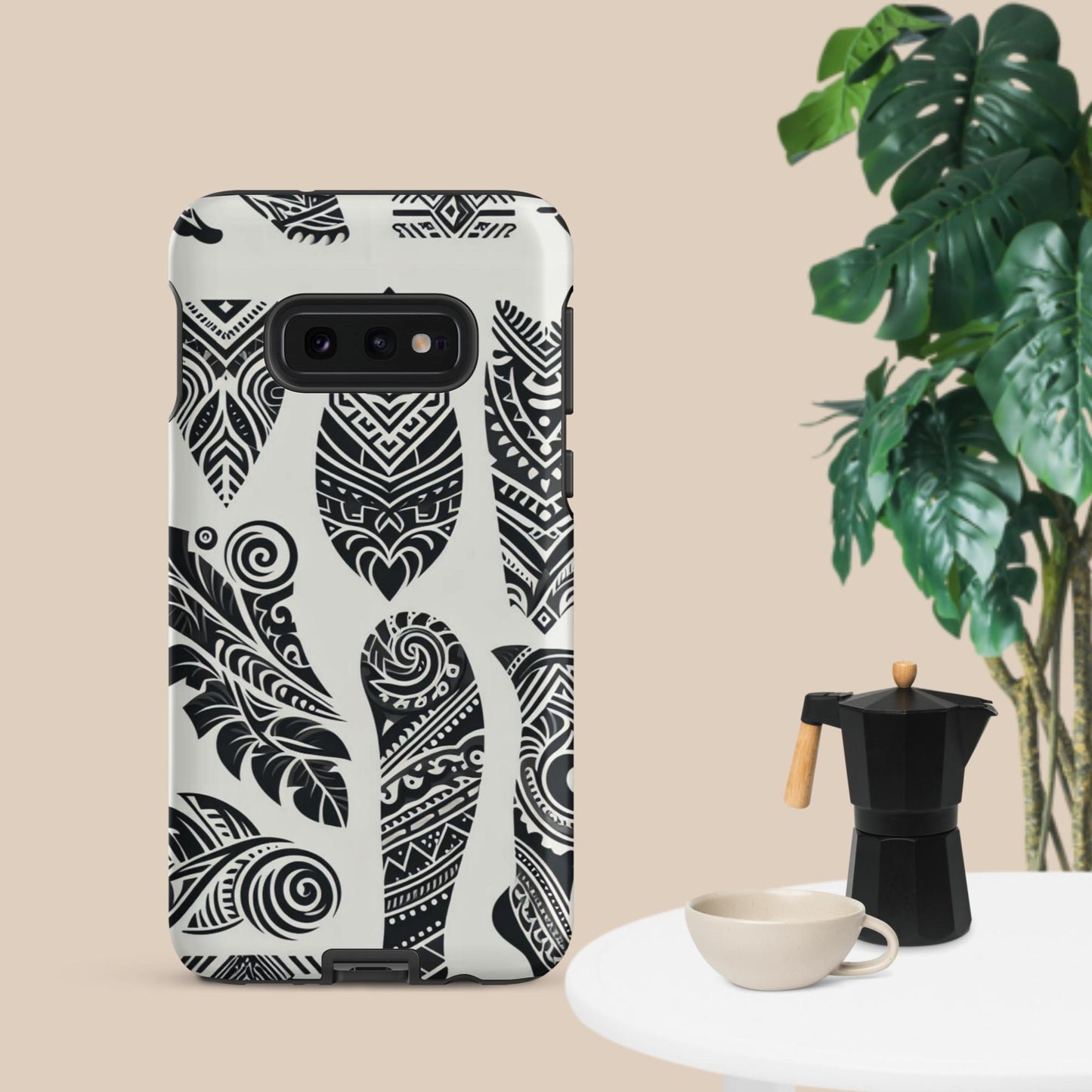 Black and White Tribal- Designed Tough case for Samsung®