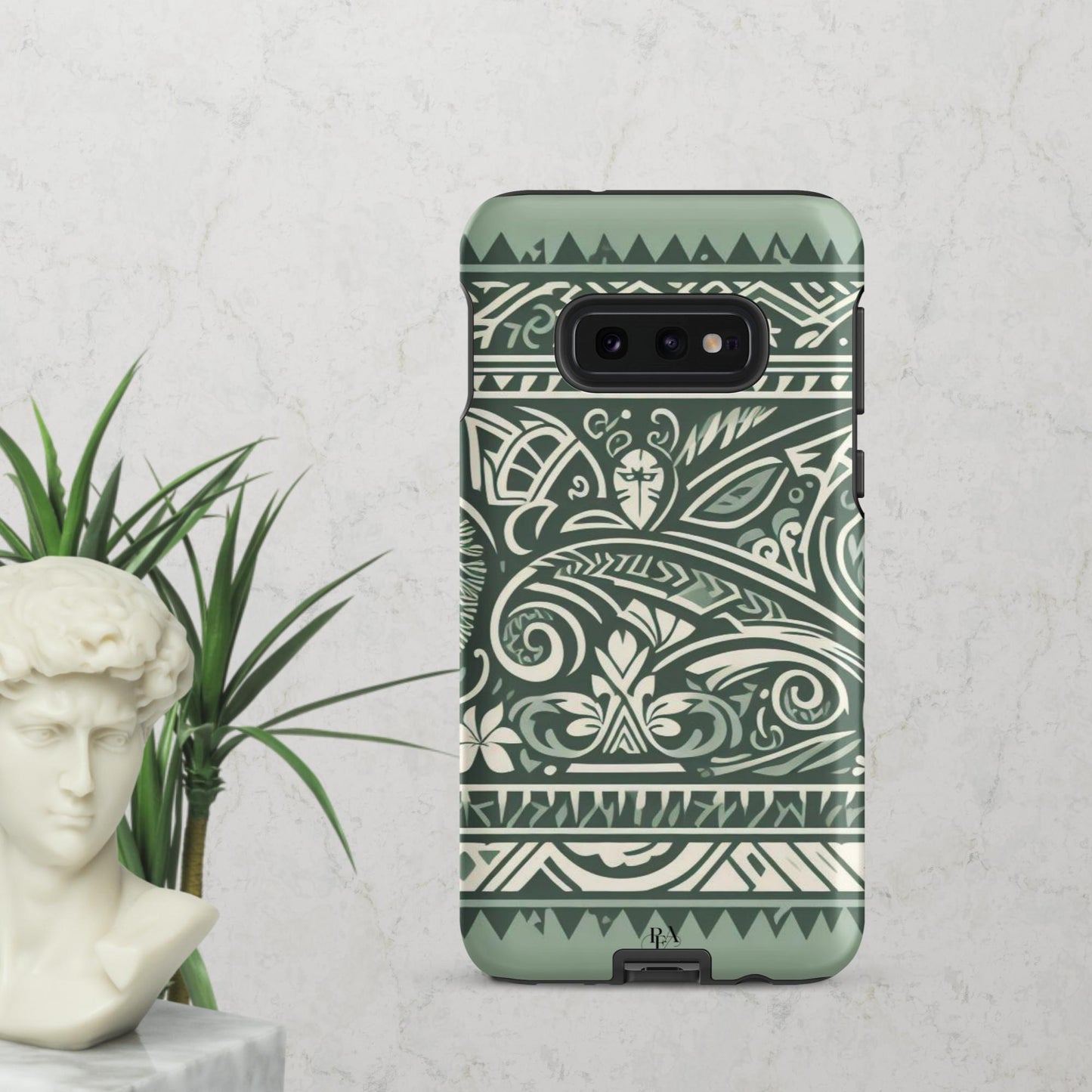 Sage Green Tribal- designed Tough case for Samsung®