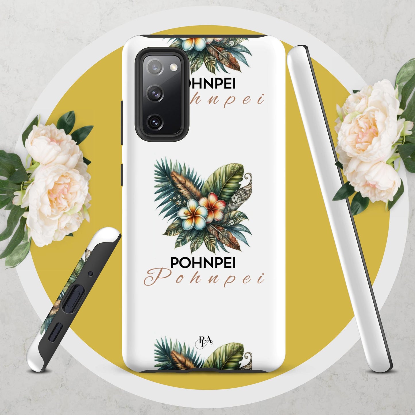 "Pohnpei" Plumeria Bouquet Tough case for Samsung®