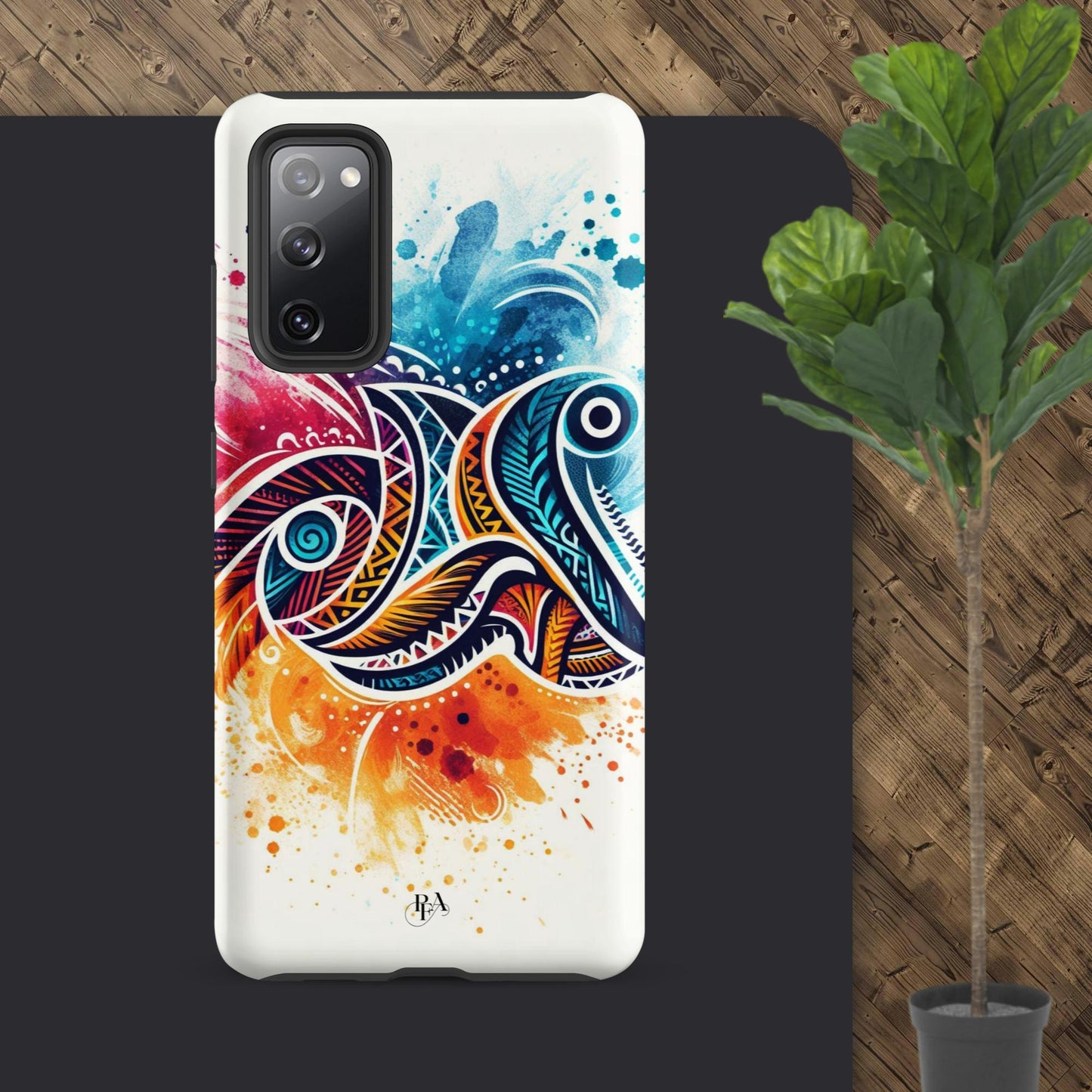 Multicolored Tribal- designed Tough case for Samsung®