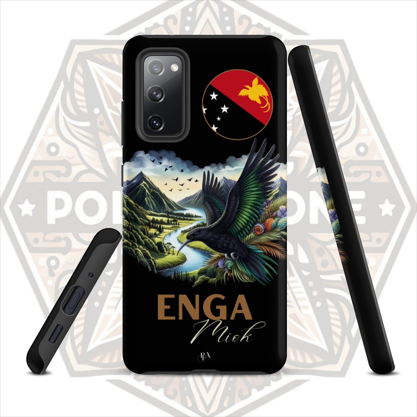 Enga Miok Black Tough case for Samsung®