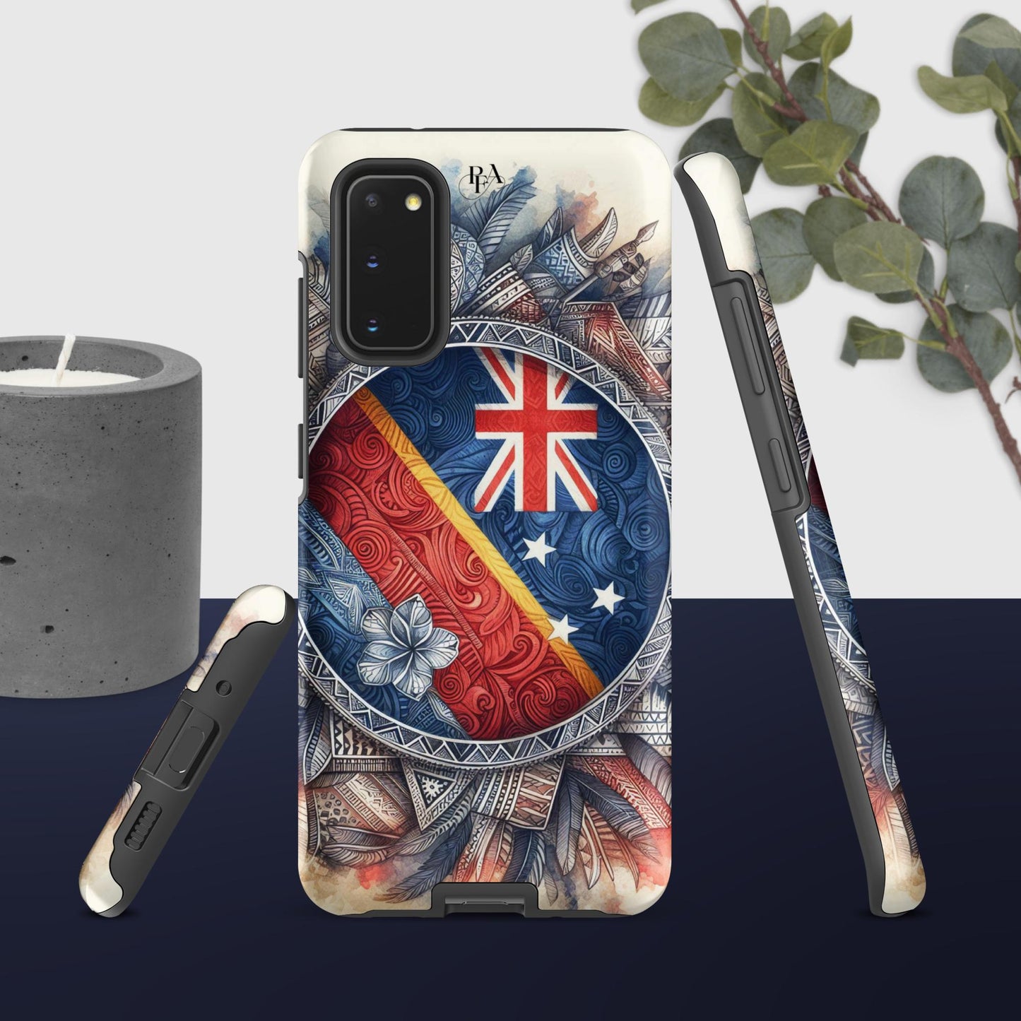 Tribal designed Flag 2 Tough case for Samsung®