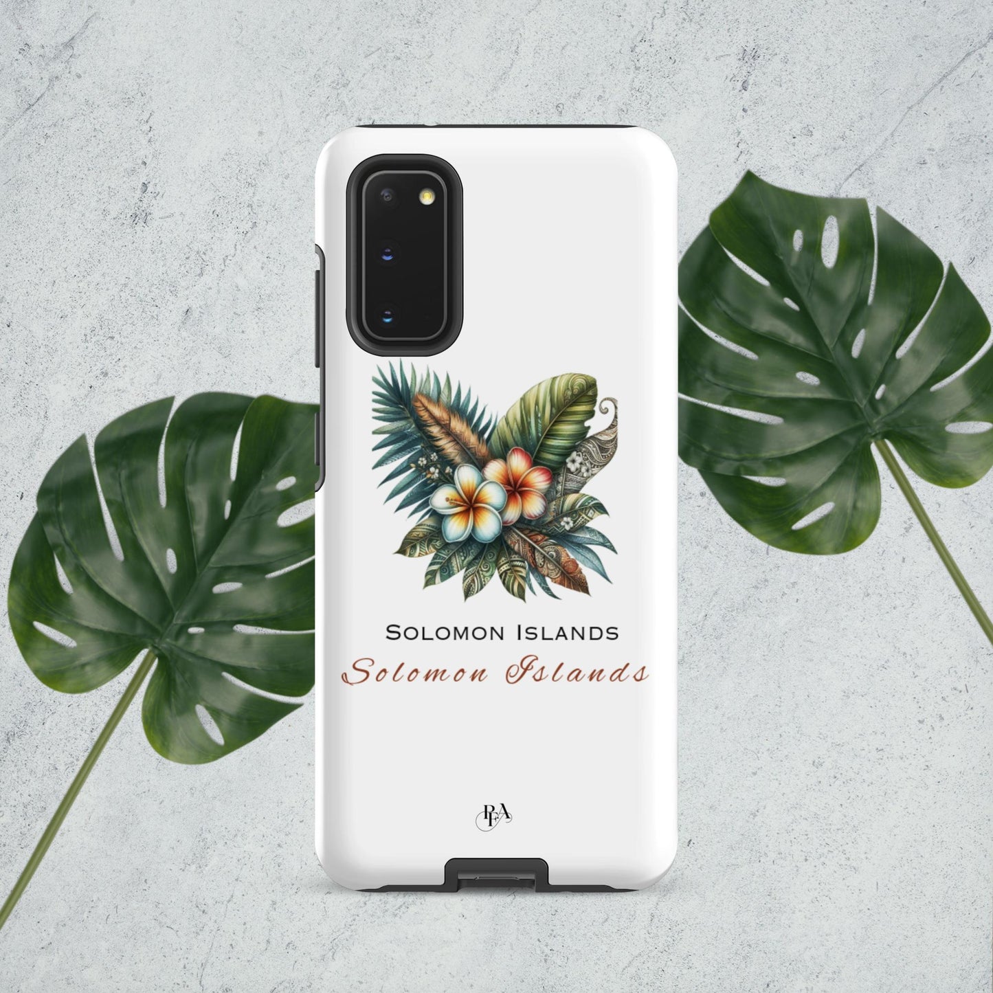 "Solomon Islands" Plumeria Bouquet Tough case for Samsung®