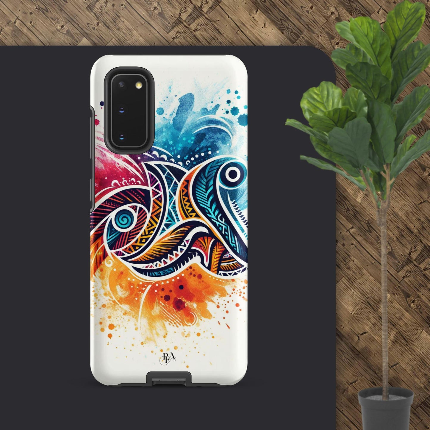 Multicolored Tribal- designed Tough case for Samsung®