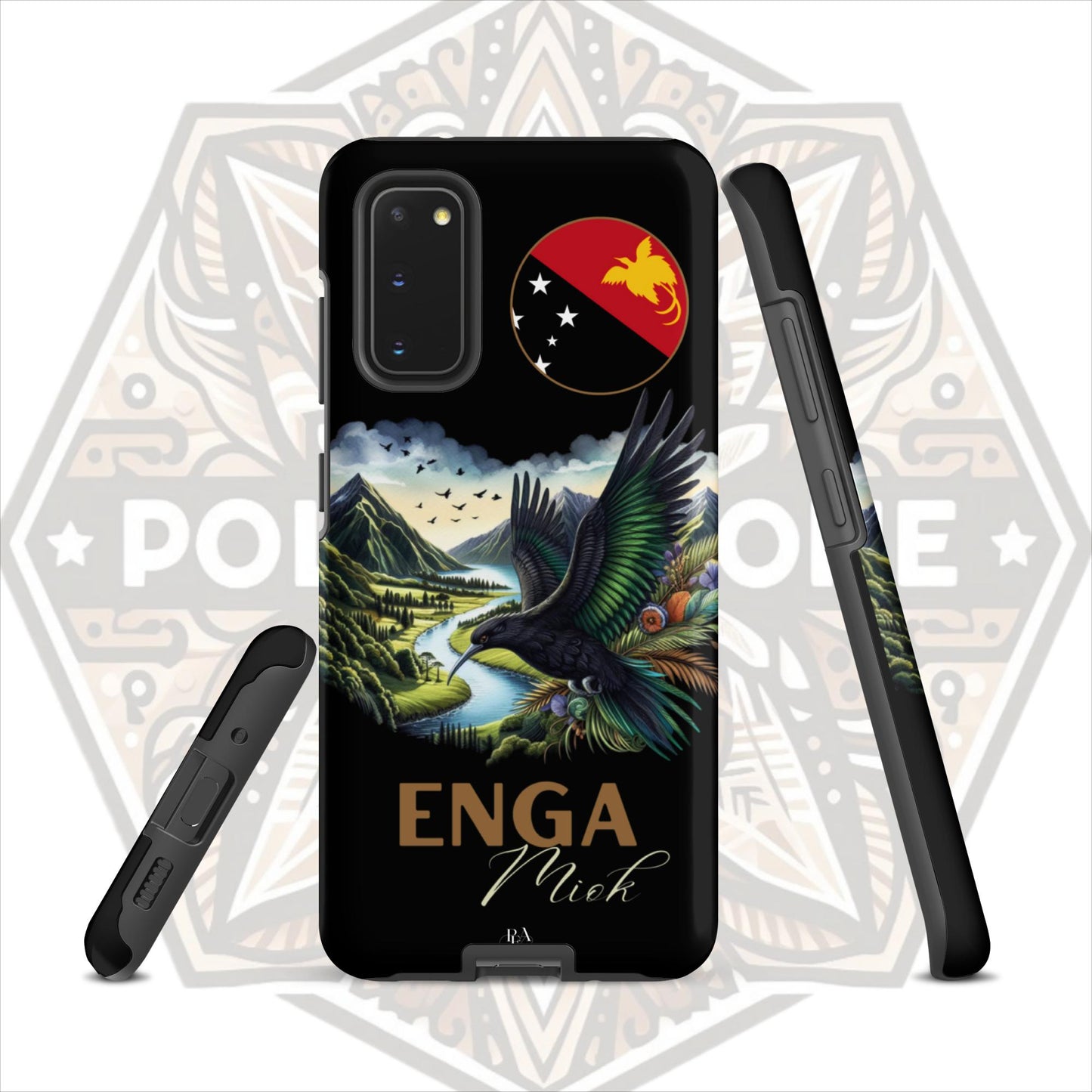 Enga Miok Black Tough case for Samsung®