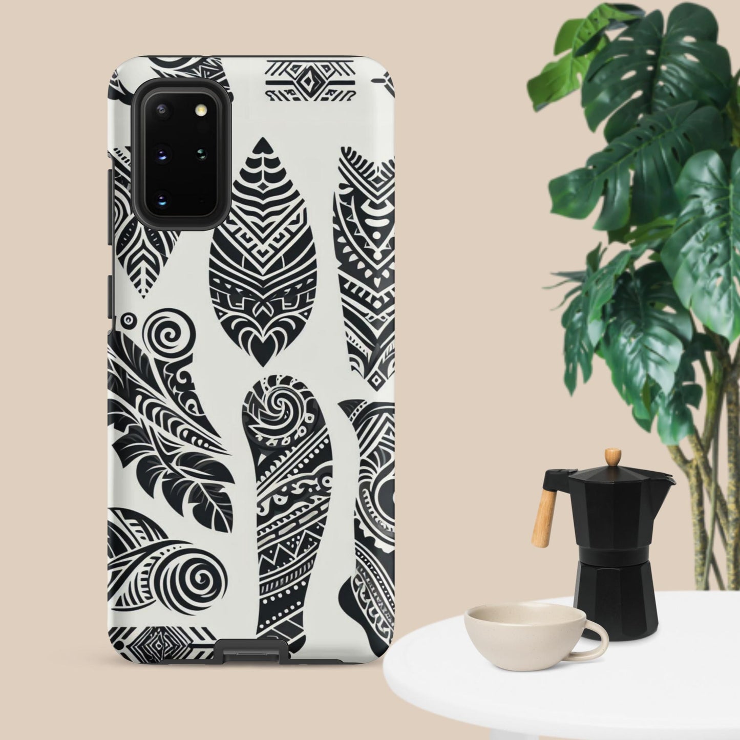 Black and White Tribal- Designed Tough case for Samsung®