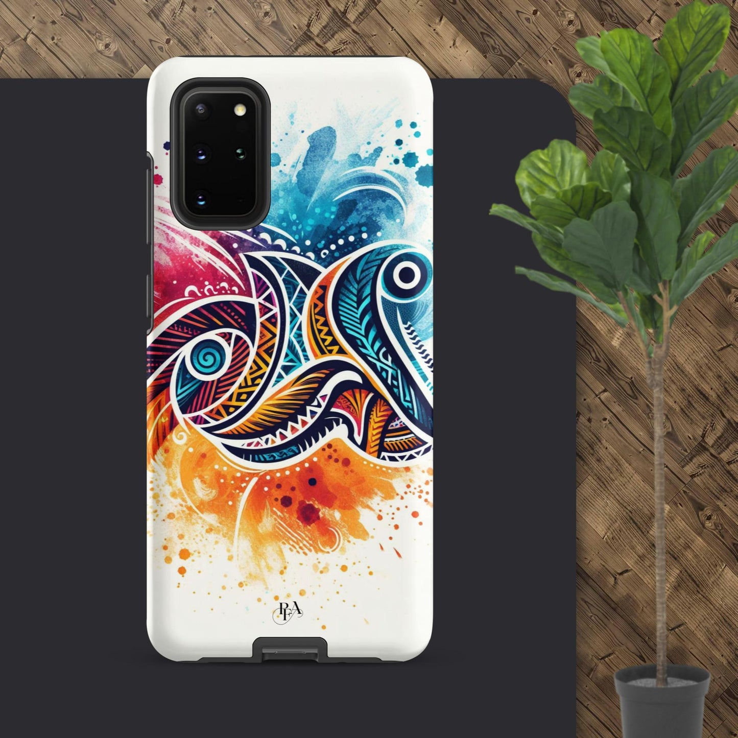 Multicolored Tribal- designed Tough case for Samsung®