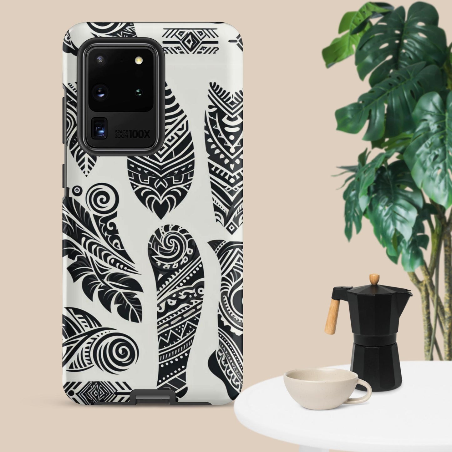 Black and White Tribal- Designed Tough case for Samsung®